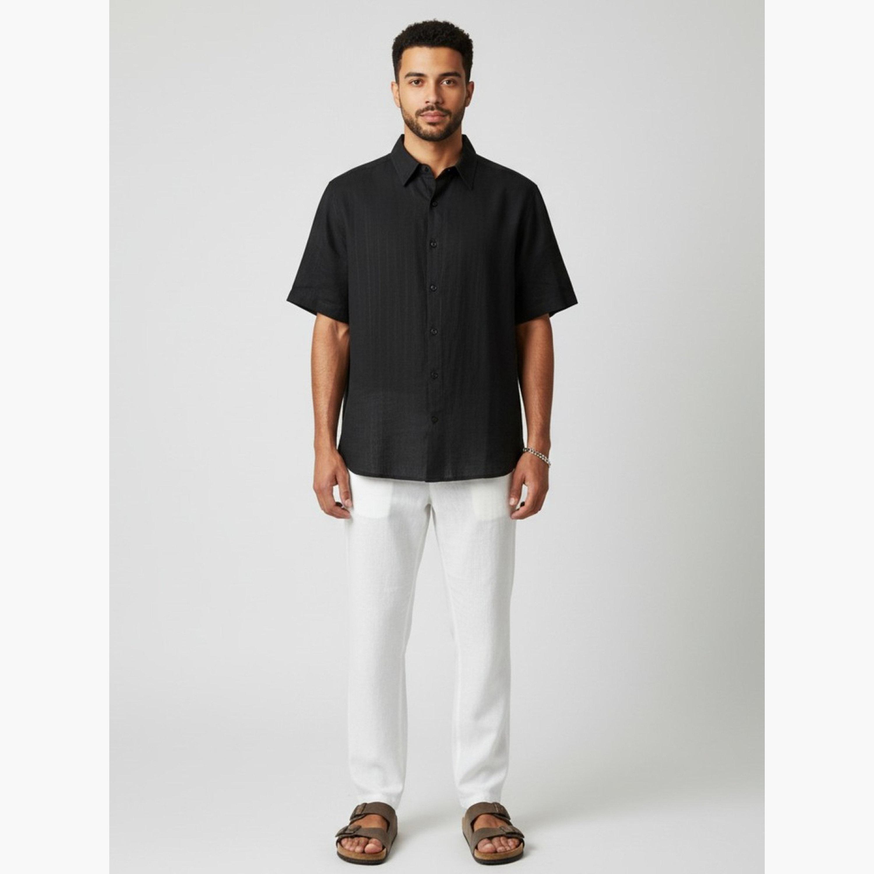 TRULOOM & X Styli Men Classic Solid Casual Shirt-men-clothing-shirts-image-2