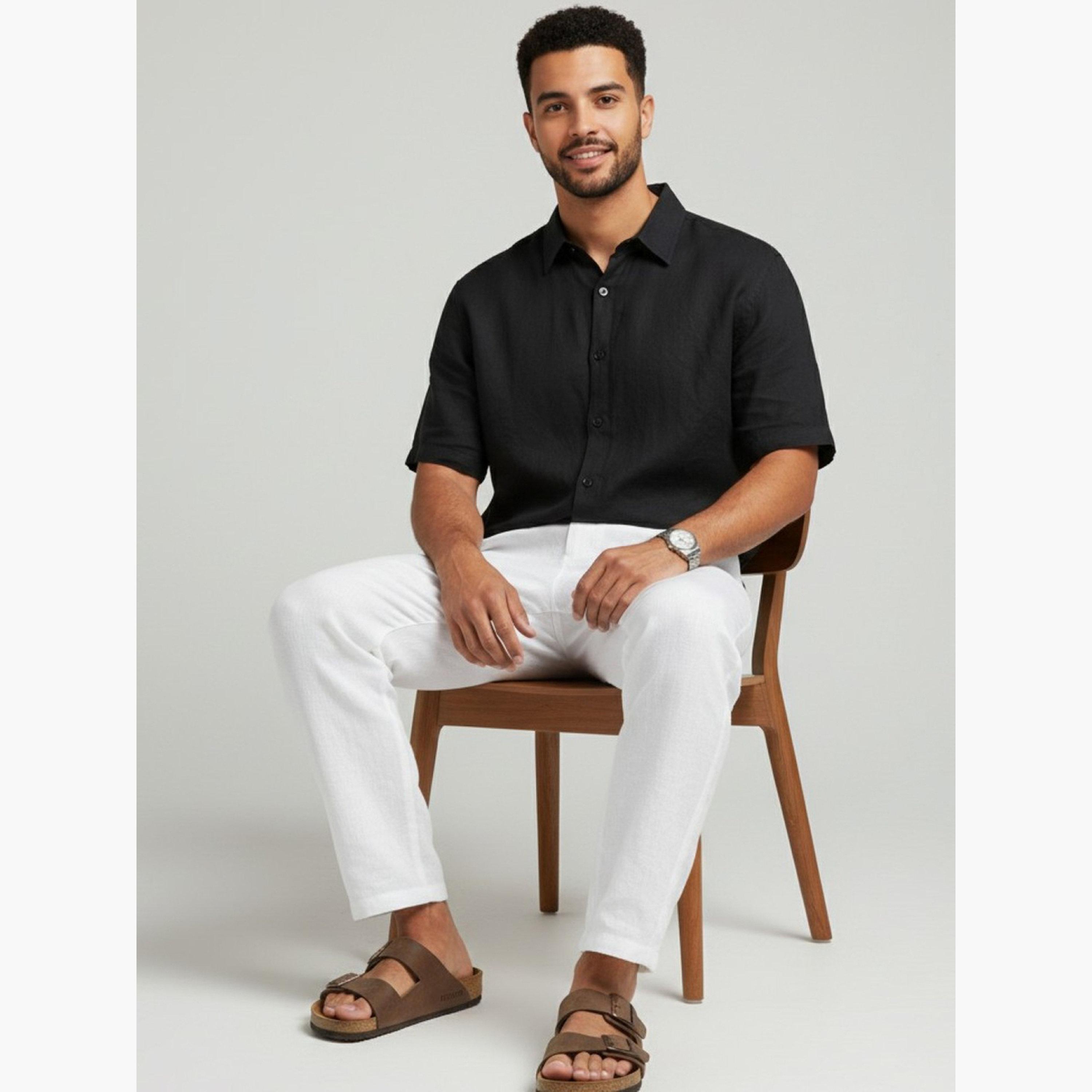 TRULOOM & X Styli Men Classic Solid Casual Shirt-men-clothing-shirts-image-3