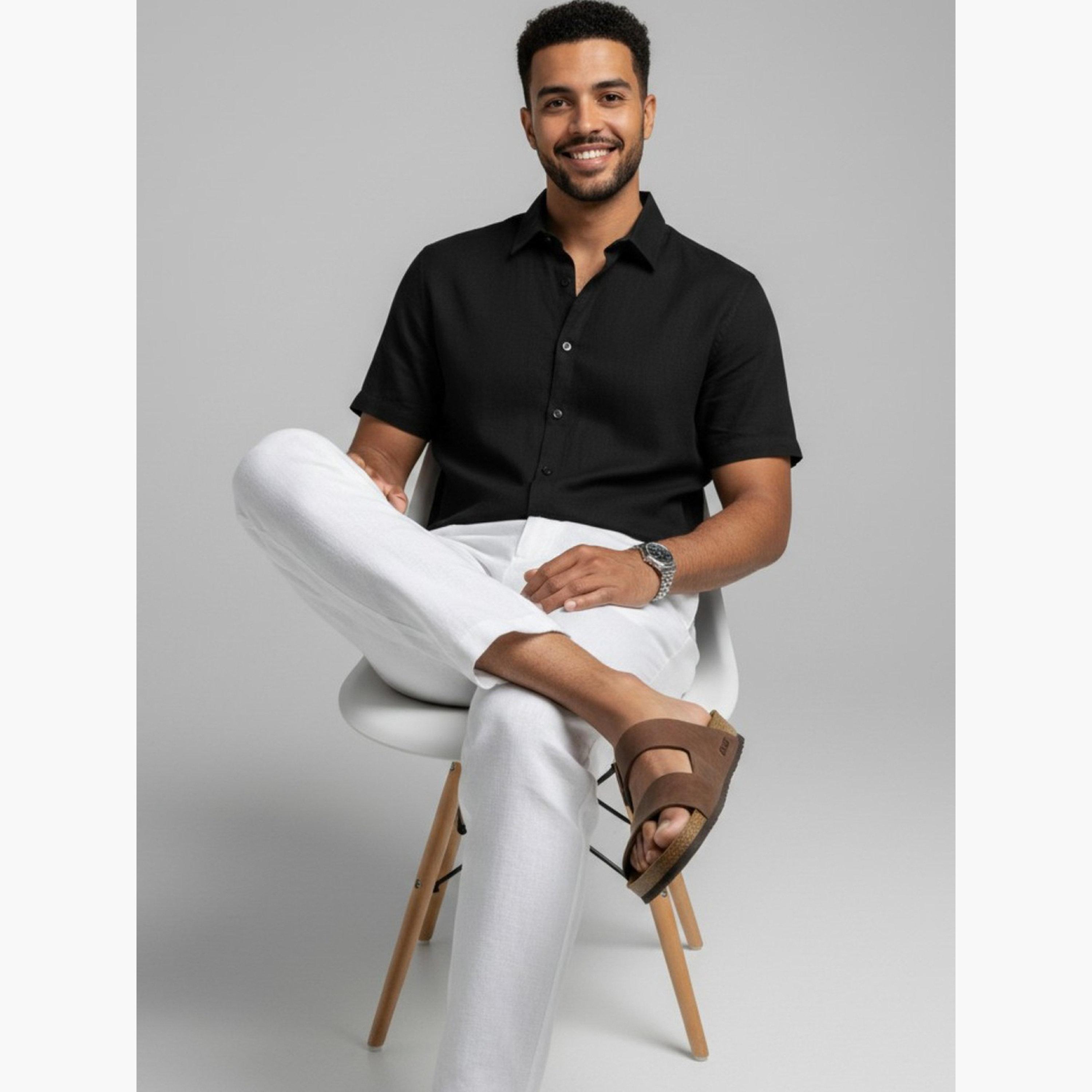 TRULOOM & X Styli Men Classic Solid Casual Shirt-men-clothing-shirts-image-4