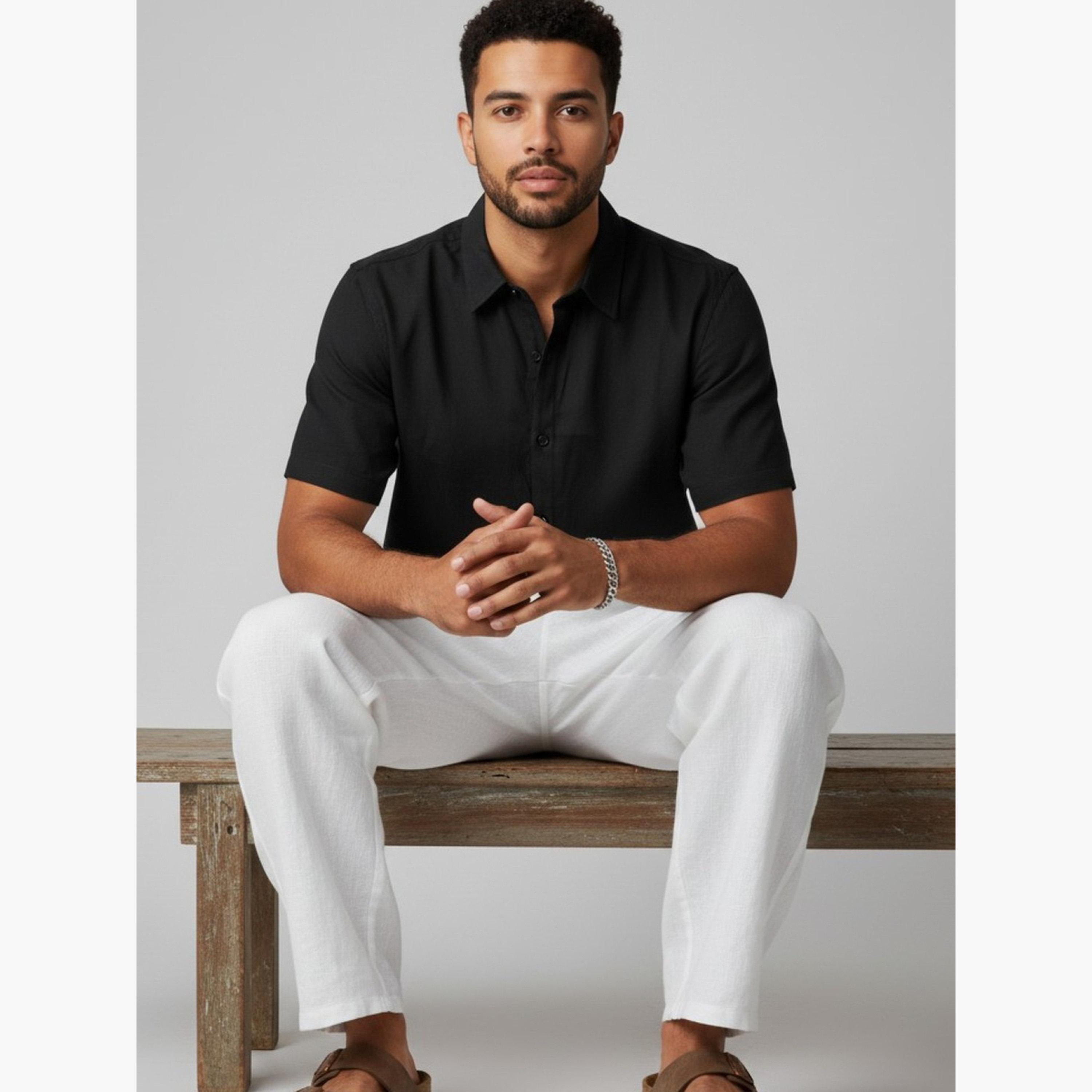 TRULOOM & X Styli Men Classic Solid Casual Shirt-men-clothing-shirts-image-7