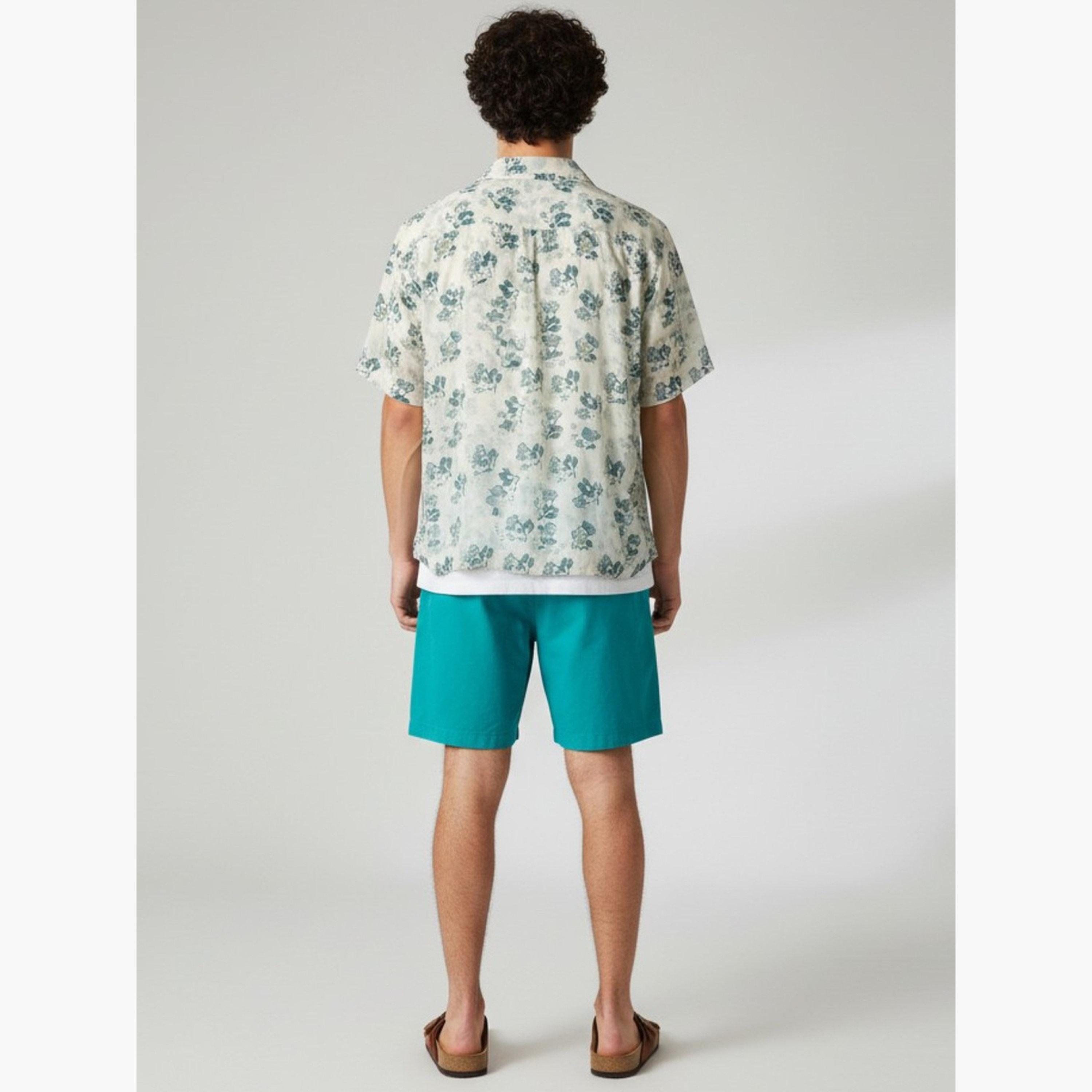 ترولوم & × ستايلي - قميص رجالي كلاسيكي كاجوال مطبوع عليه زهور-men-clothing-shirts-image-4