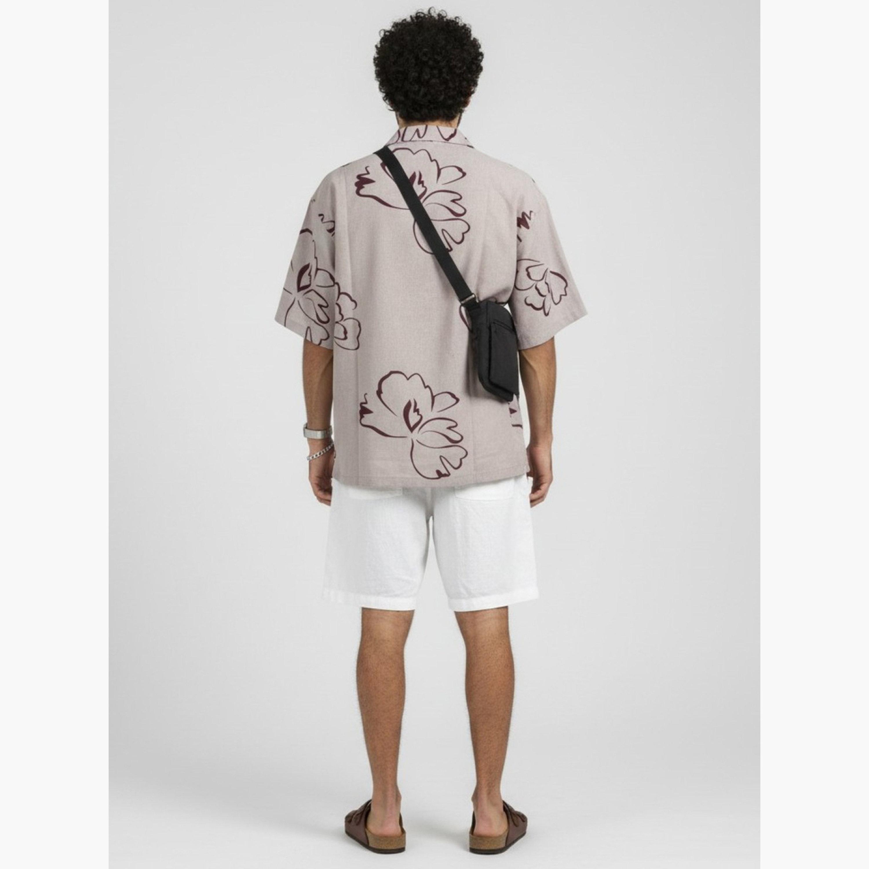 ترولوم & × ستايلي - قميص رجالي كلاسيكي كاجوال مطبوع عليه زهور-men-clothing-shirts-image-6