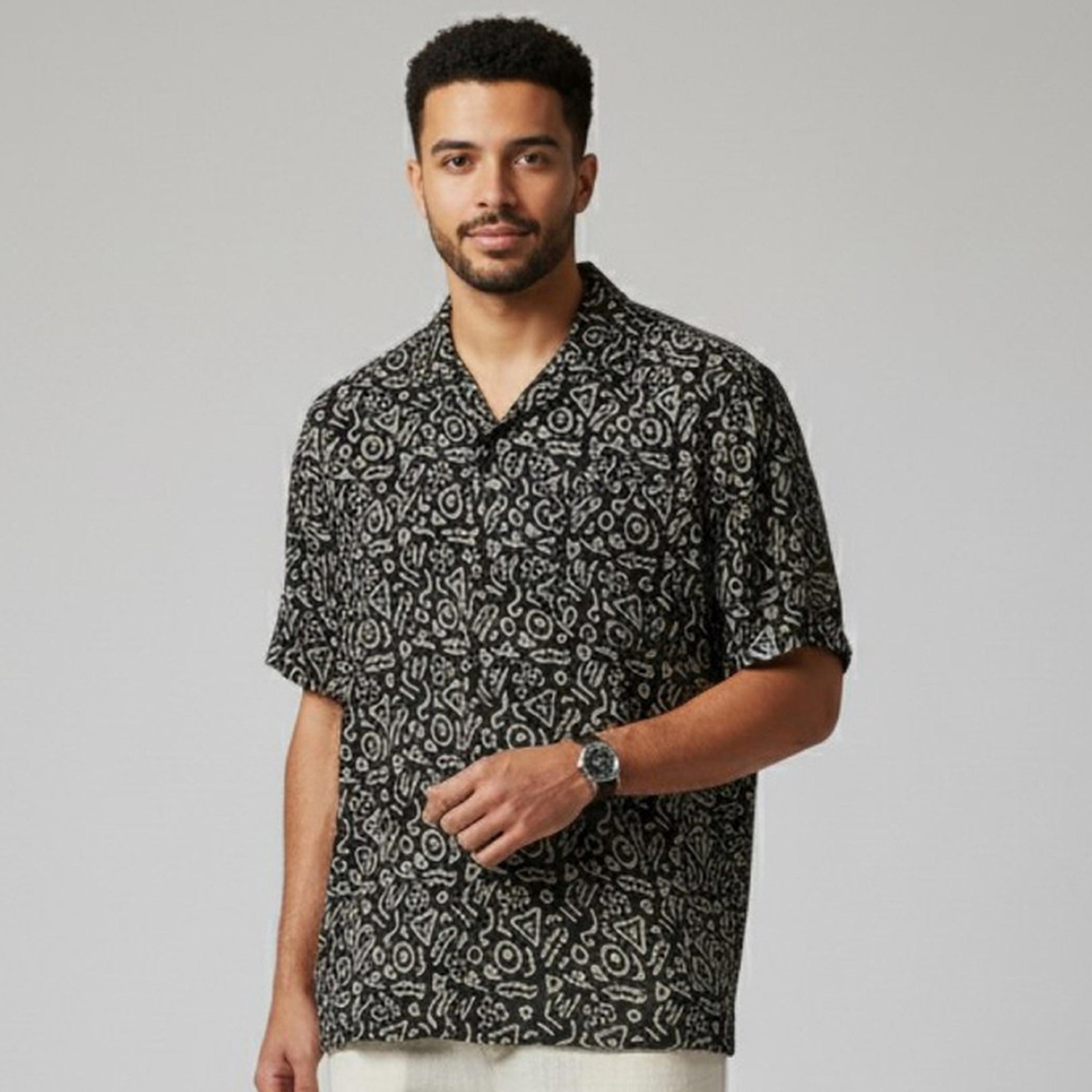 TRULOOM & X Styli Men Classic Graphic Print Casual Shirt-men-clothing-shirts-image-1