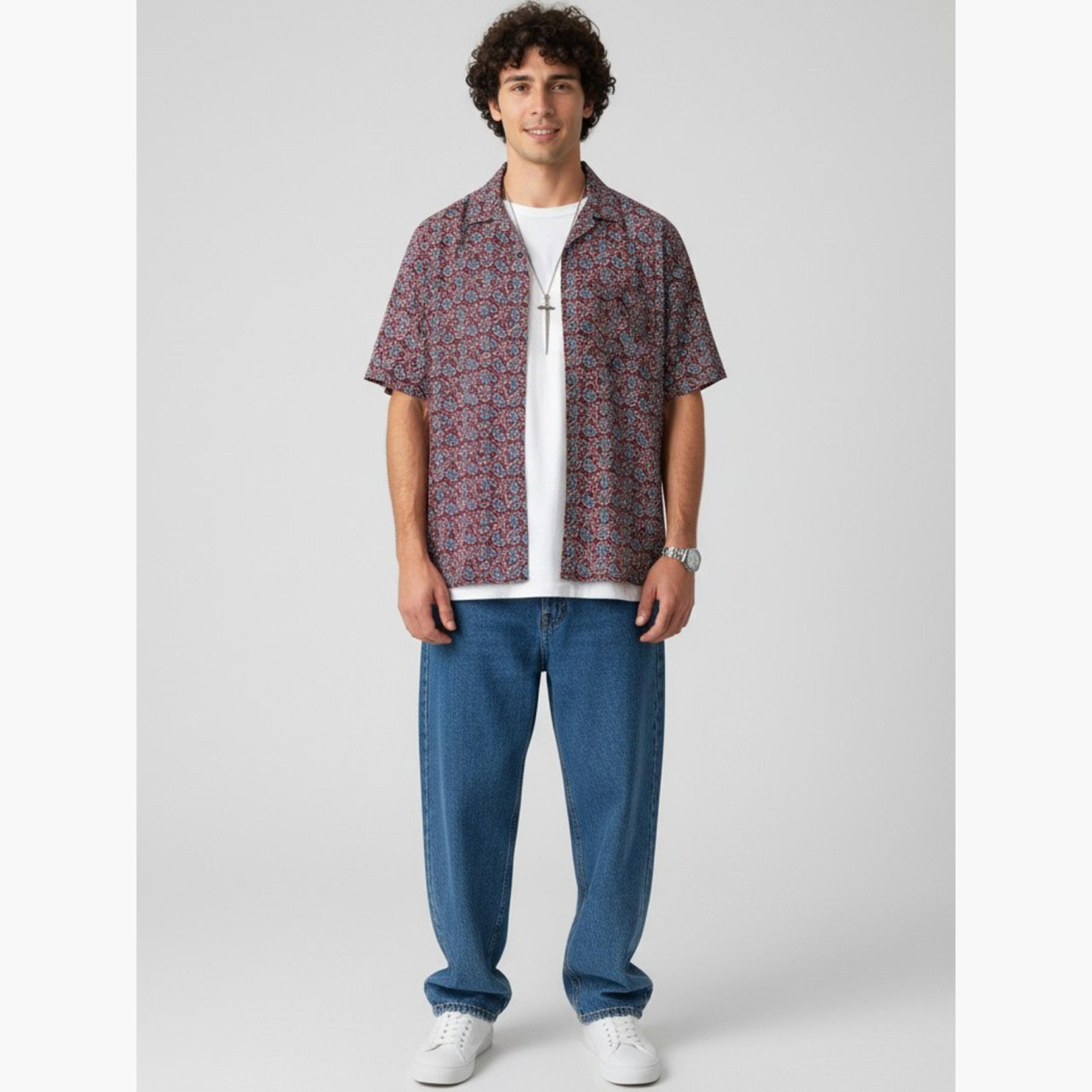TRULOOM & X Styli Men Classic Graphic Print Casual Shirt-men-clothing-shirts-image-2