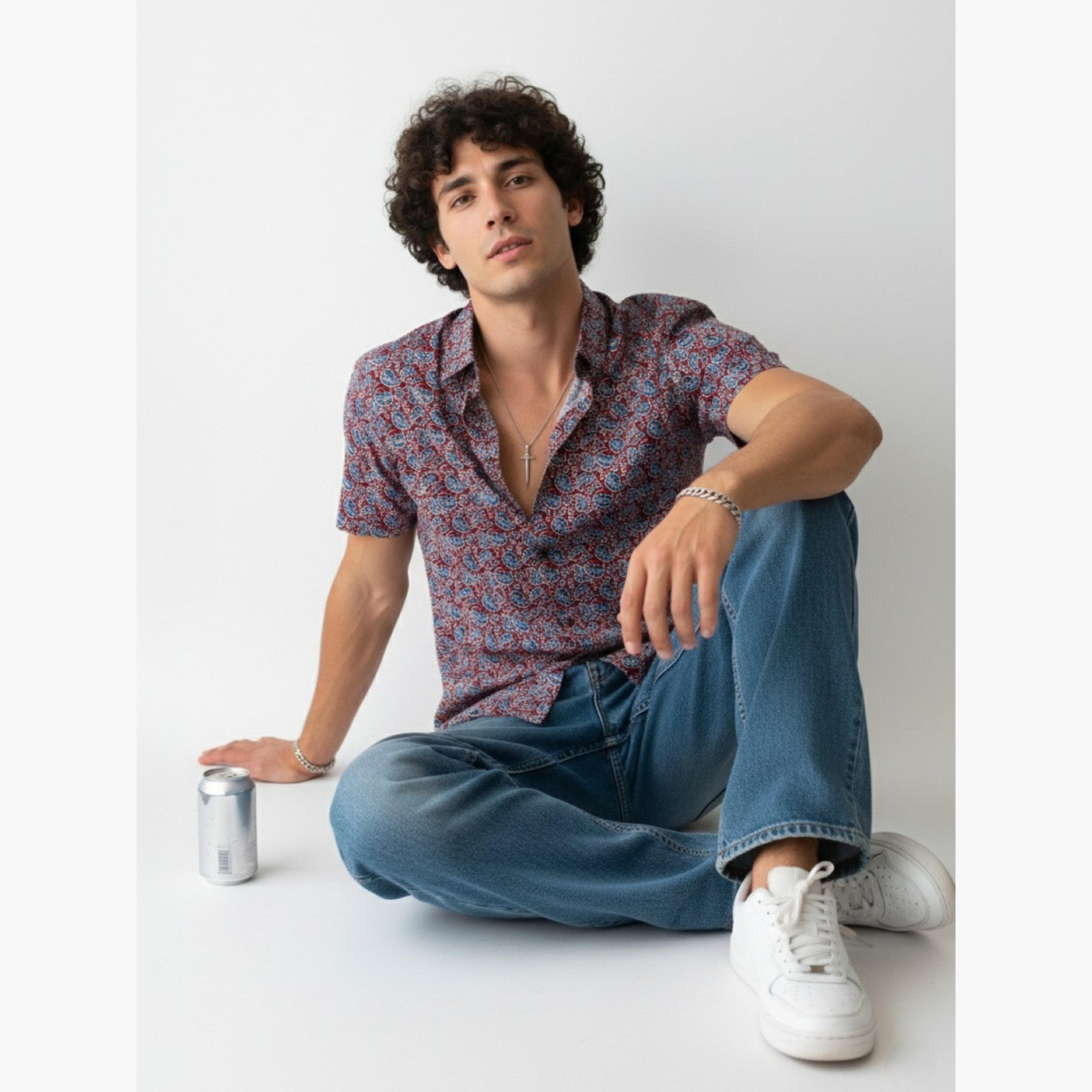 TRULOOM & X Styli Men Classic Graphic Print Casual Shirt-men-clothing-shirts-image-5