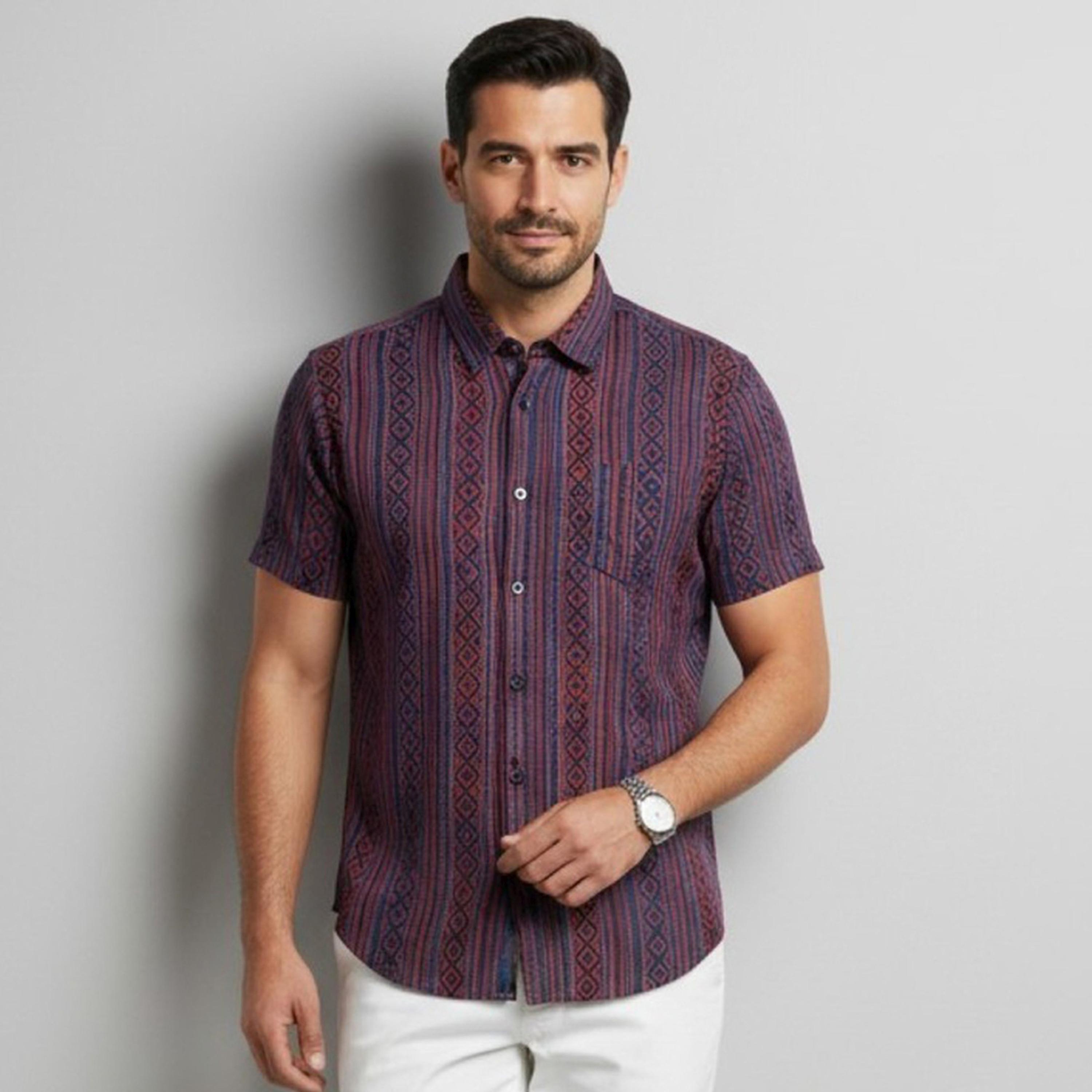 TRULOOM & X Styli Men Classic Graphic Print Casual Shirt-men-clothing-shirts-image-1
