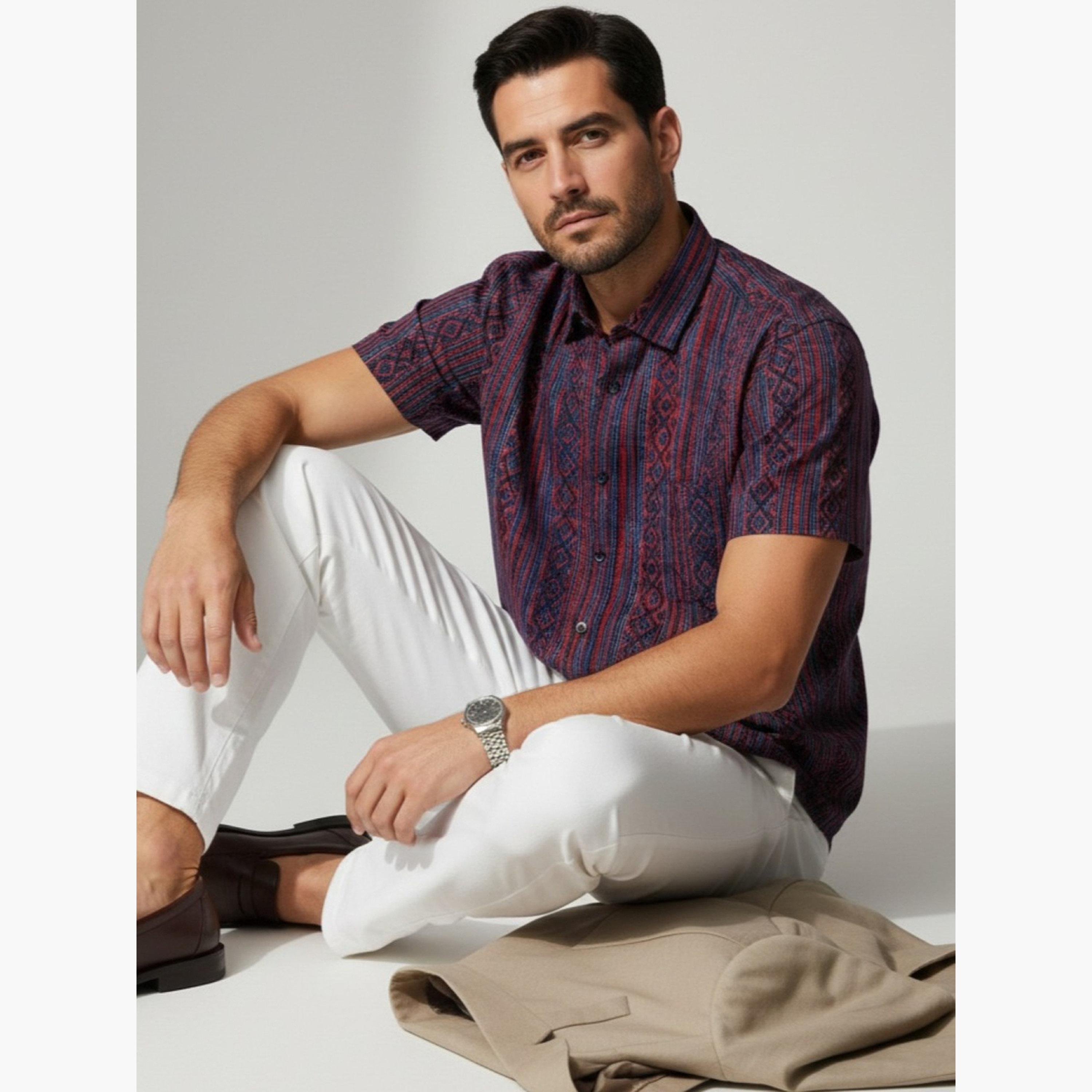 TRULOOM & X Styli Men Classic Graphic Print Casual Shirt-men-clothing-shirts-image-5