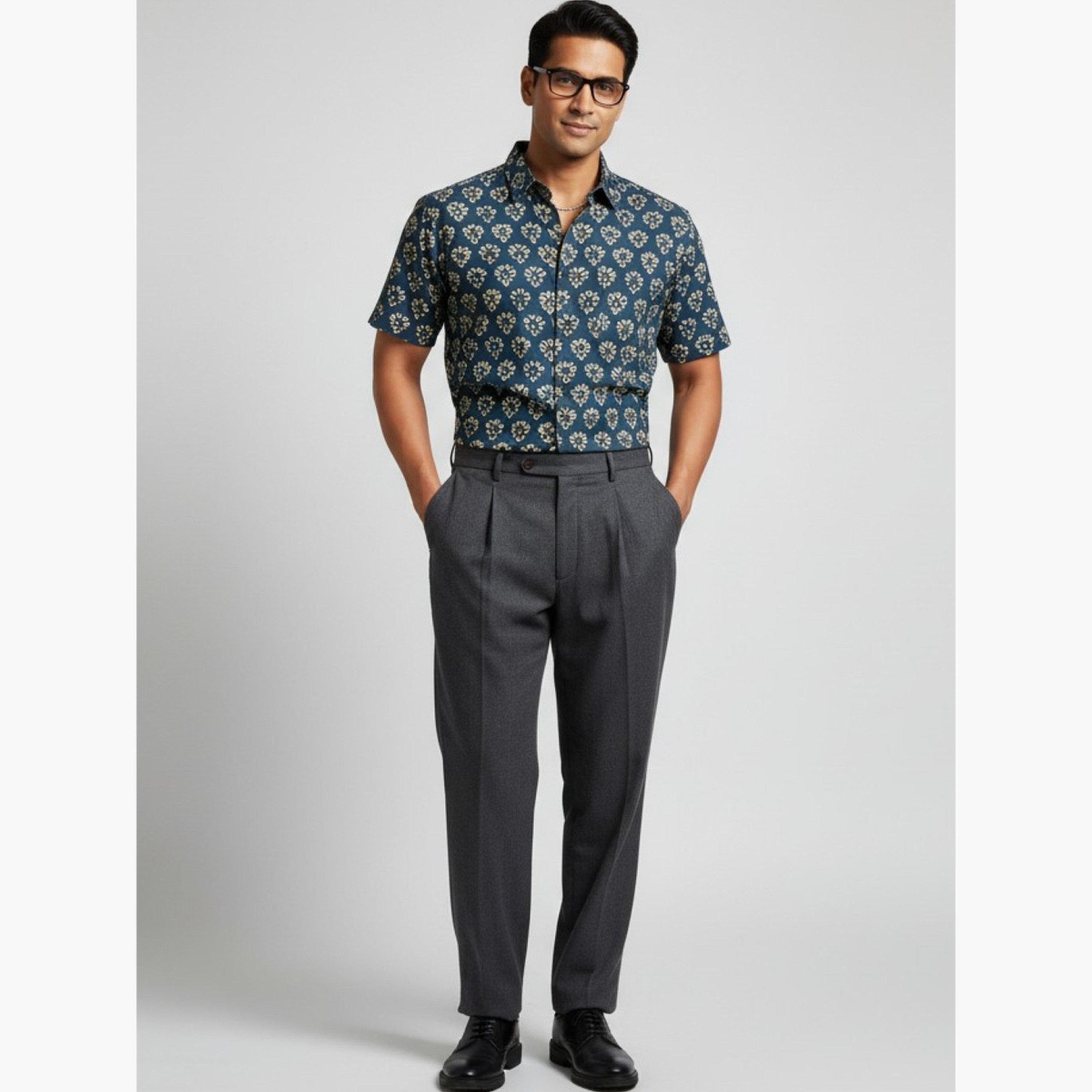 TRULOOM & X Styli Men Classic Slim Fit Floral Printed Casual Shirt-men-clothing-shirts-image-2