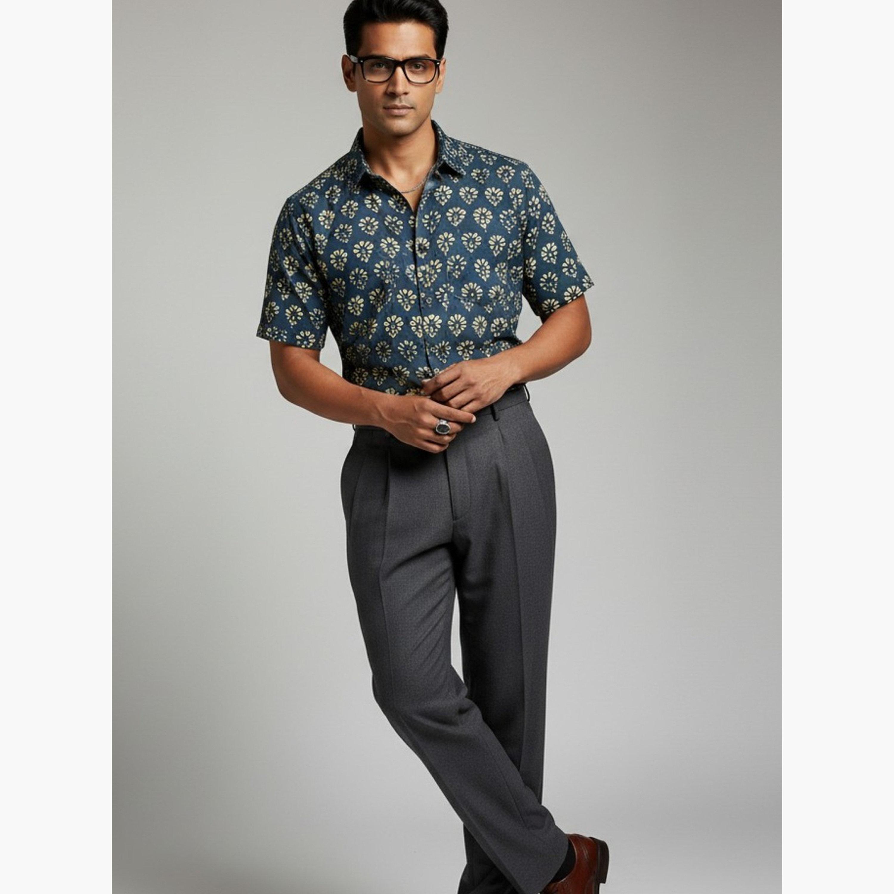 TRULOOM & X Styli Men Classic Slim Fit Floral Printed Casual Shirt-men-clothing-shirts-image-3