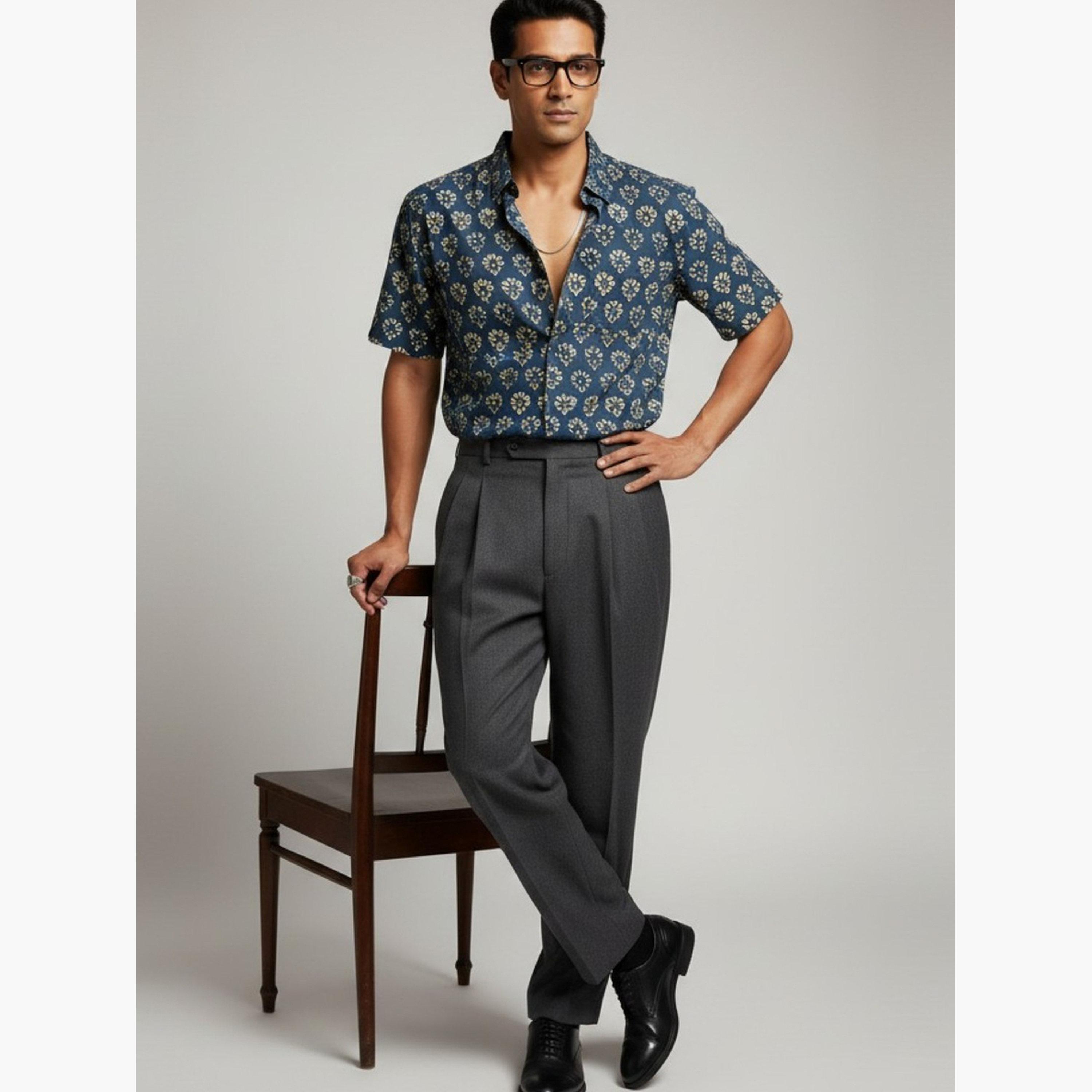 TRULOOM & X Styli Men Classic Slim Fit Floral Printed Casual Shirt-men-clothing-shirts-image-4