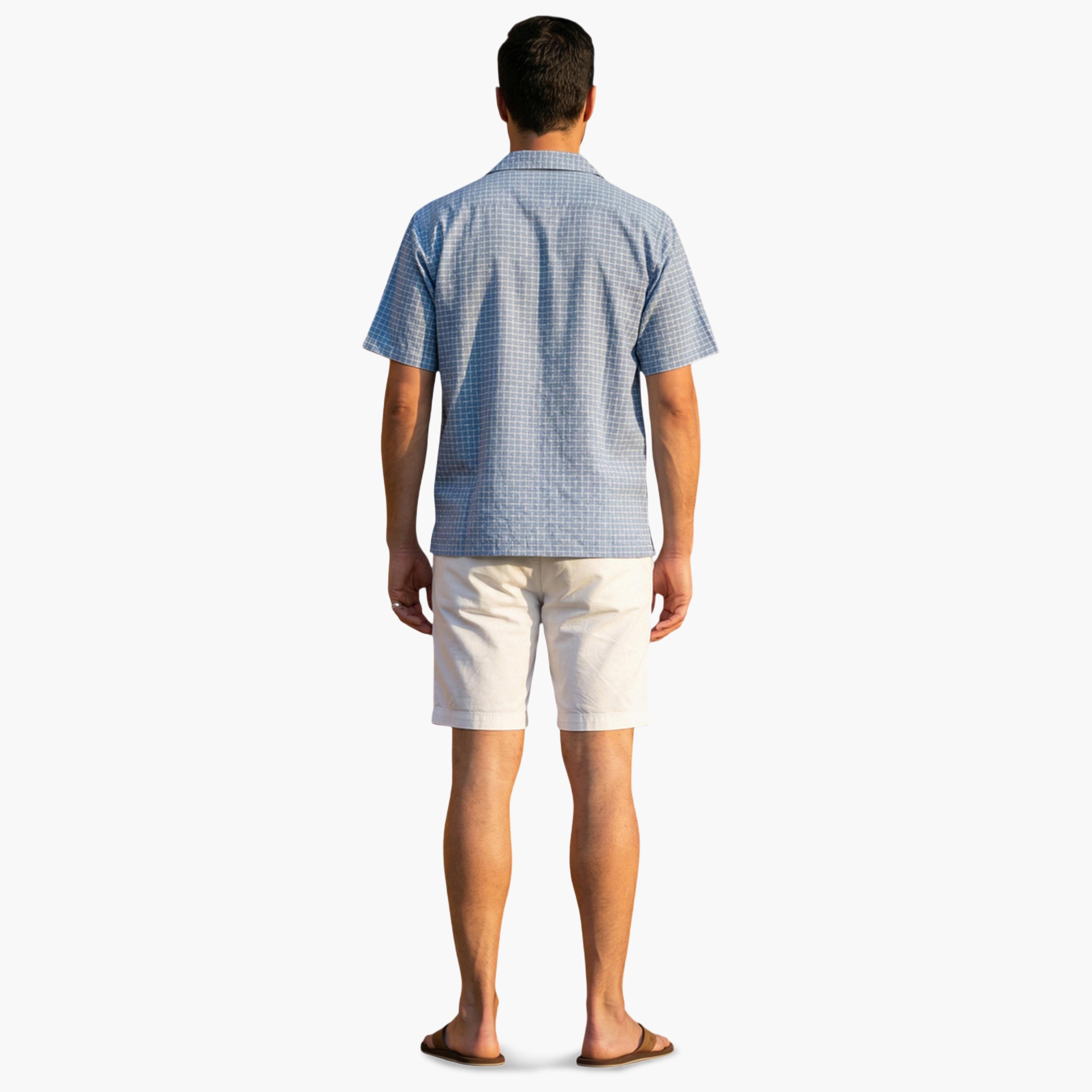 قميص كاجوال بنمط مربعات وقصة مريحة للرجال-men-clothing-shirts-image-3