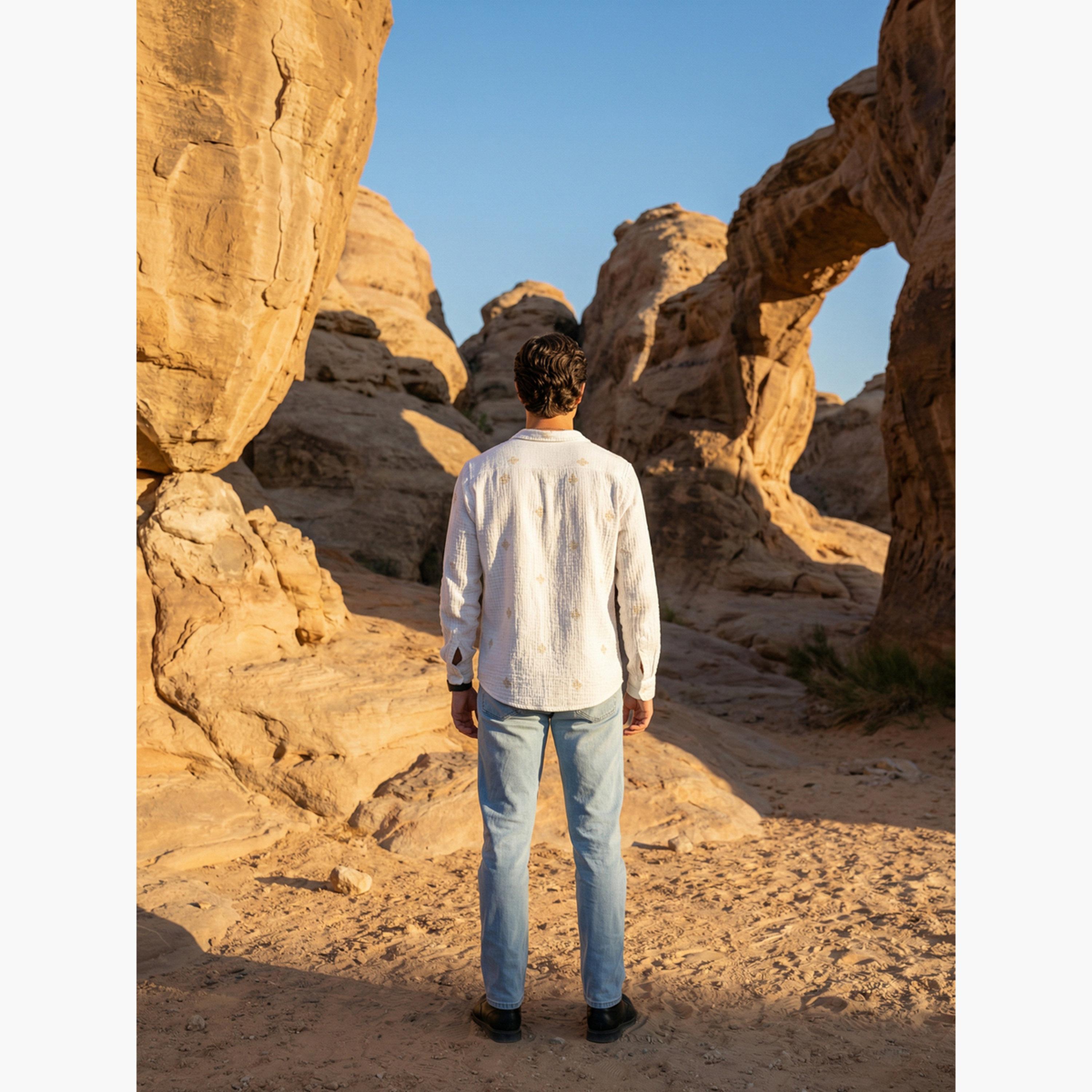 قميص كاجوال مطبوع بقصة مريحة للرجال-men-clothing-shirts-image-3