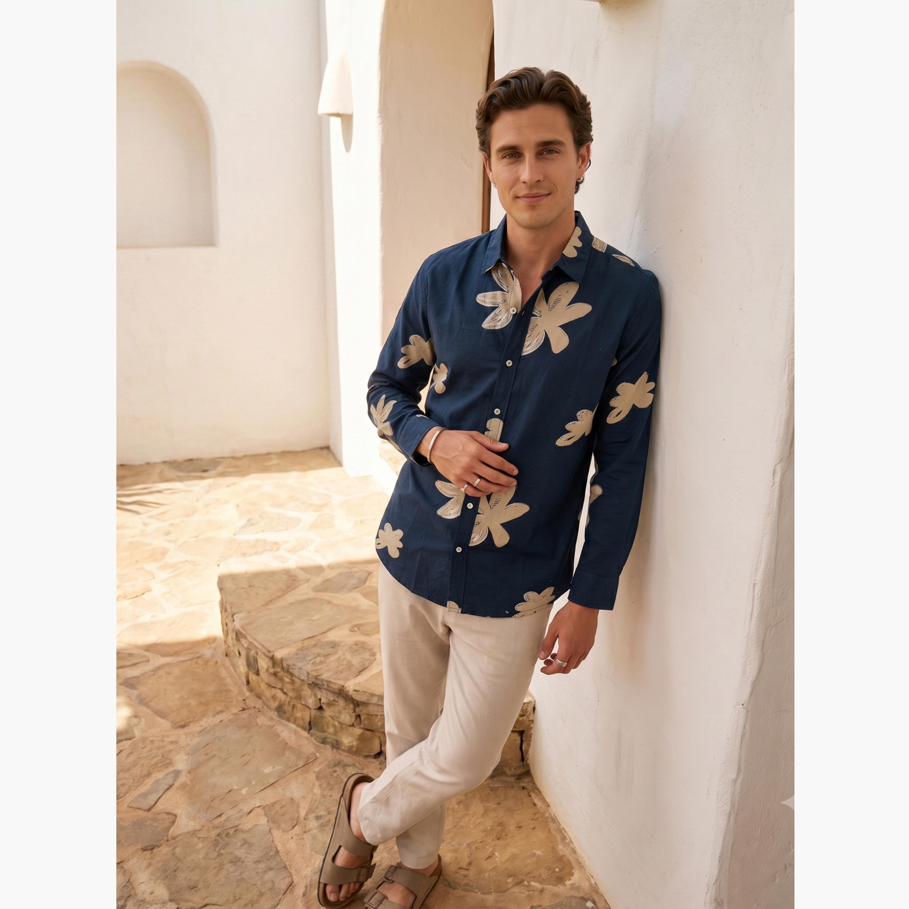 TRULOOM & X Styli Men Relaxed Floral Print Casual Shirt-men-clothing-shirts-image-4