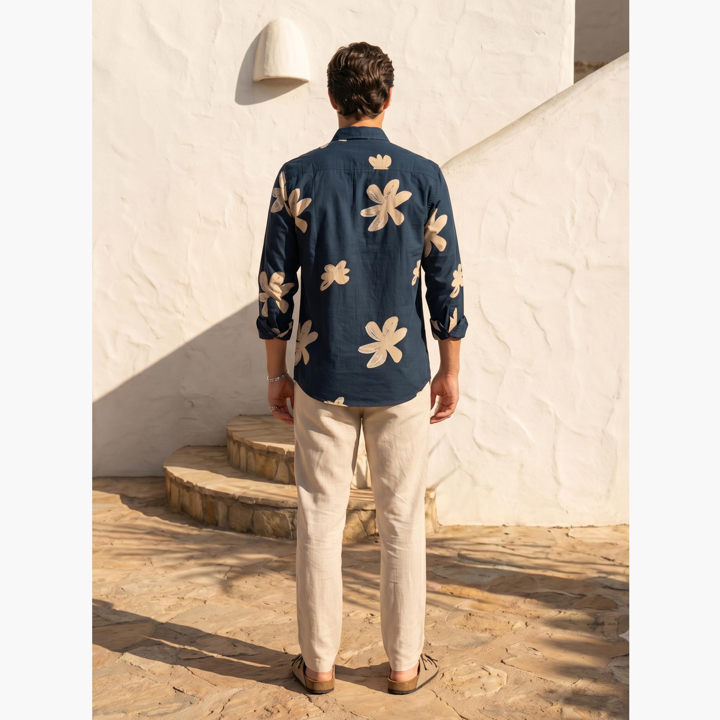 قميص كاجوال بنقشة زهور وقصة مريحة للرجال-men-clothing-shirts-image-5