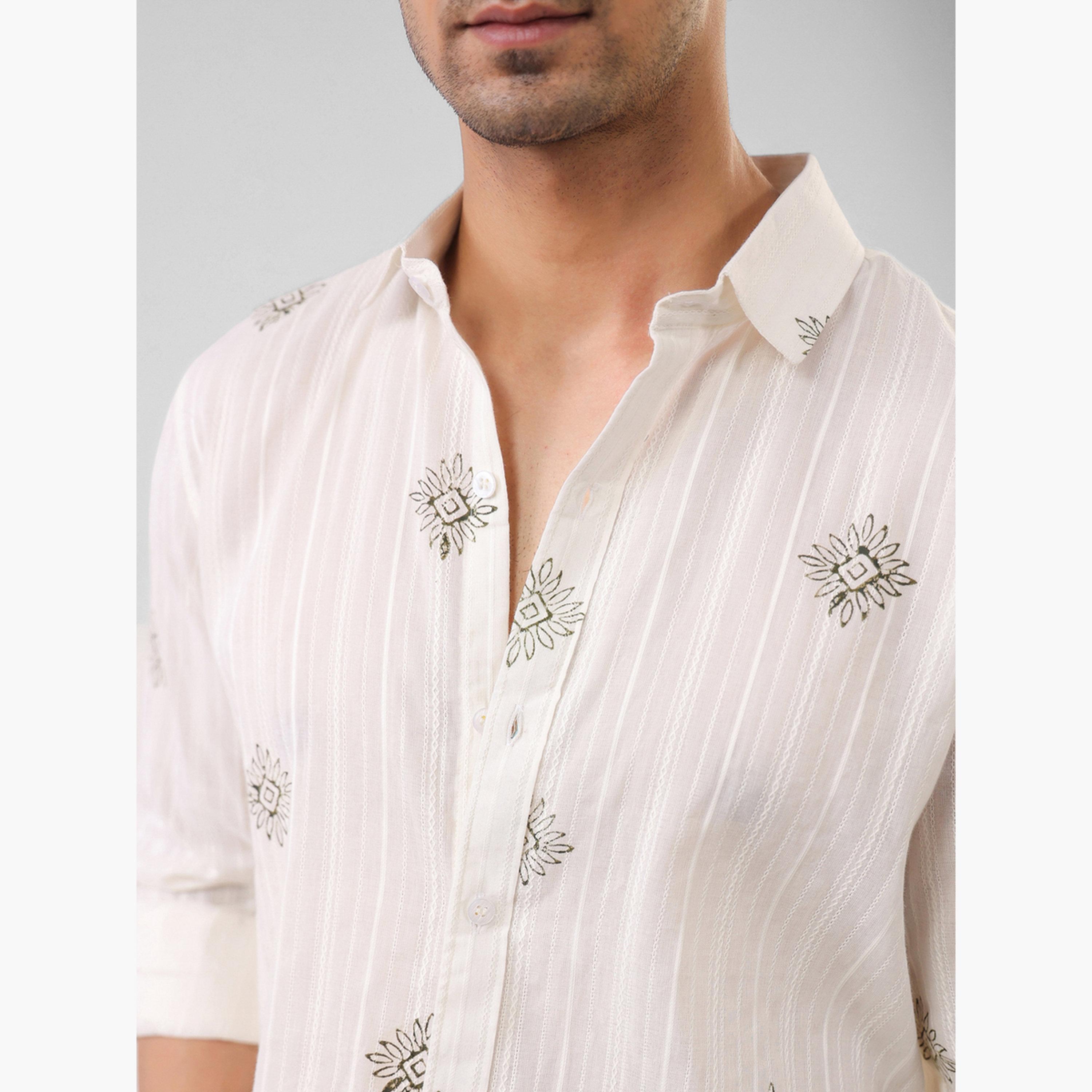 TRULOOM & X Styli Men Relaxed Printed Cotton Shirt-men-clothing-shirts-image-6