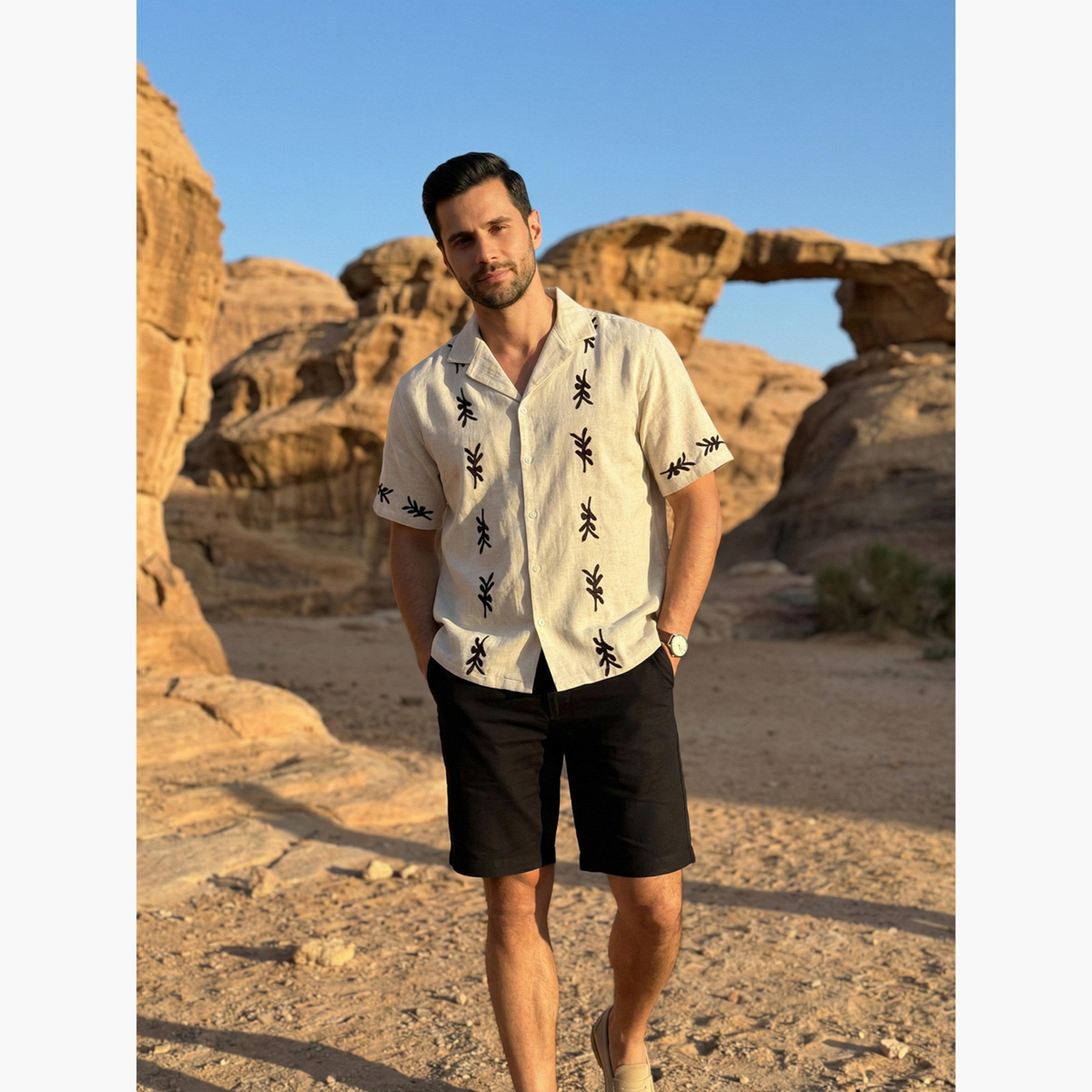 قميص كاجوال مطبوع بقصة مريحة للرجال-men-clothing-shirts-image-3