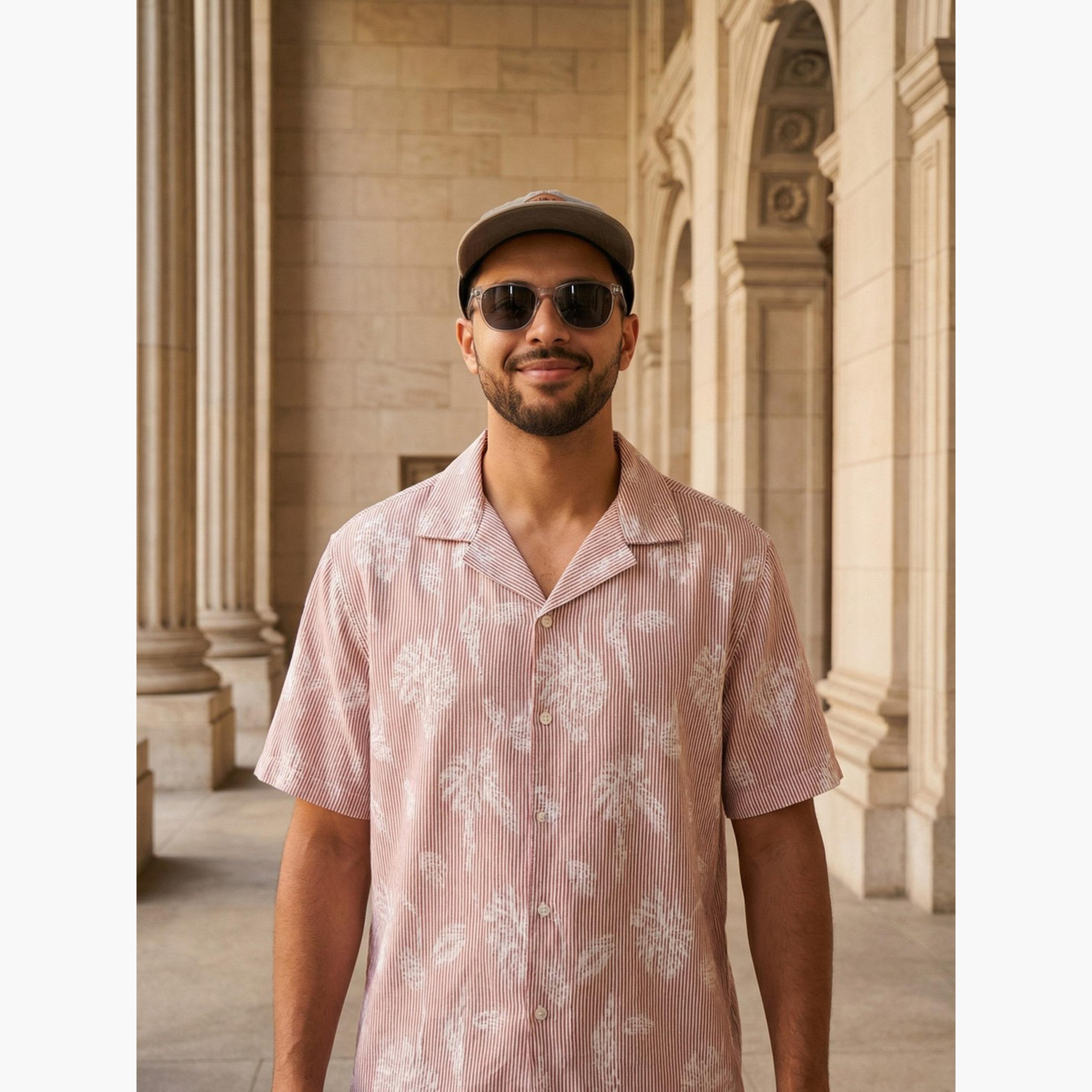 ترولوم & × ستايلي - قميص رجالي كاجوال مريح مطبوع عليه زهور-men-clothing-shirts-image-5