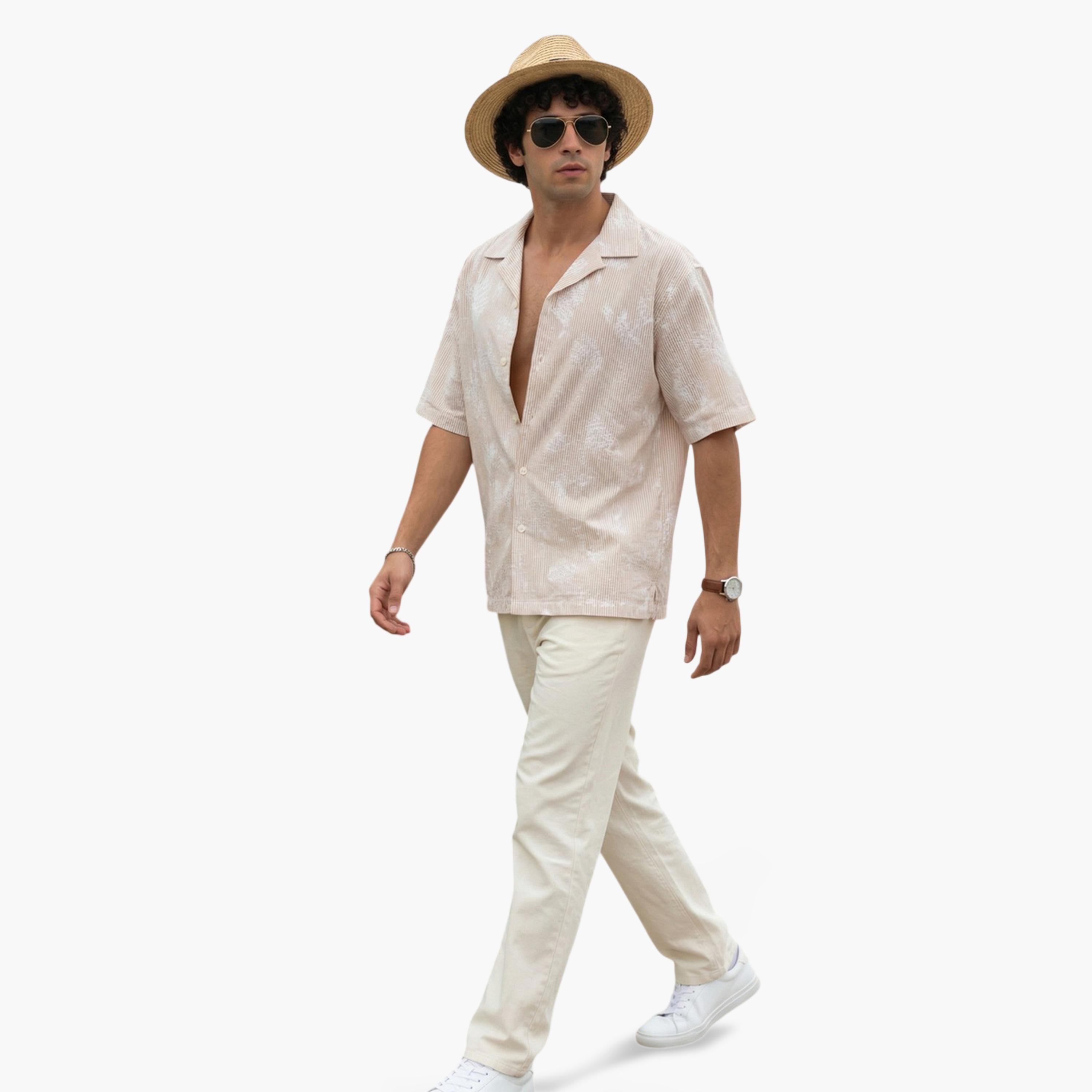 ترولوم & × ستايلي - قميص رجالي كاجوال مريح مطبوع عليه زهور-men-clothing-shirts-image-2