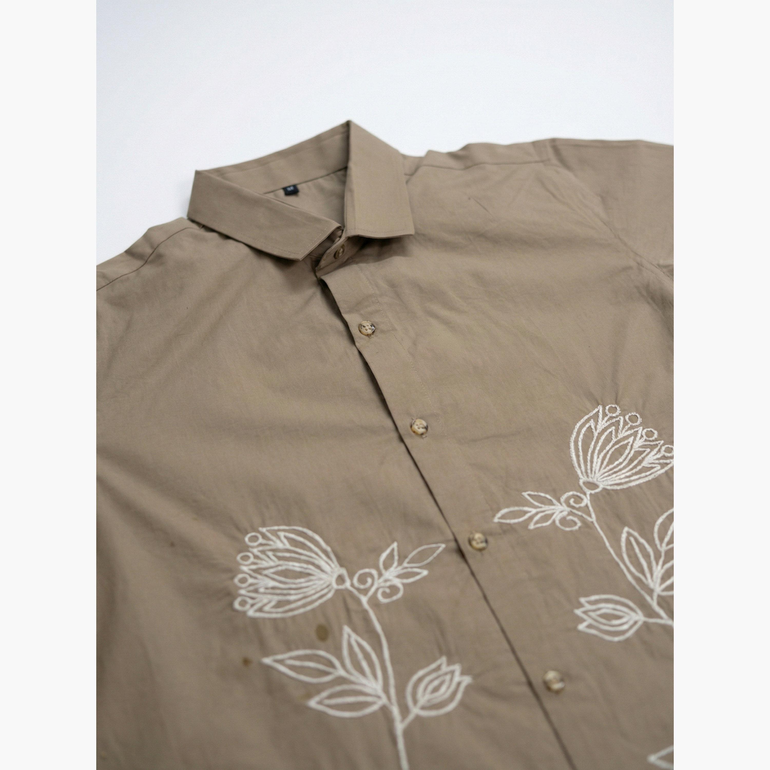 قميص كاجوال بتفاصيل مطرزة للرجال-men-clothing-shirts-image-5