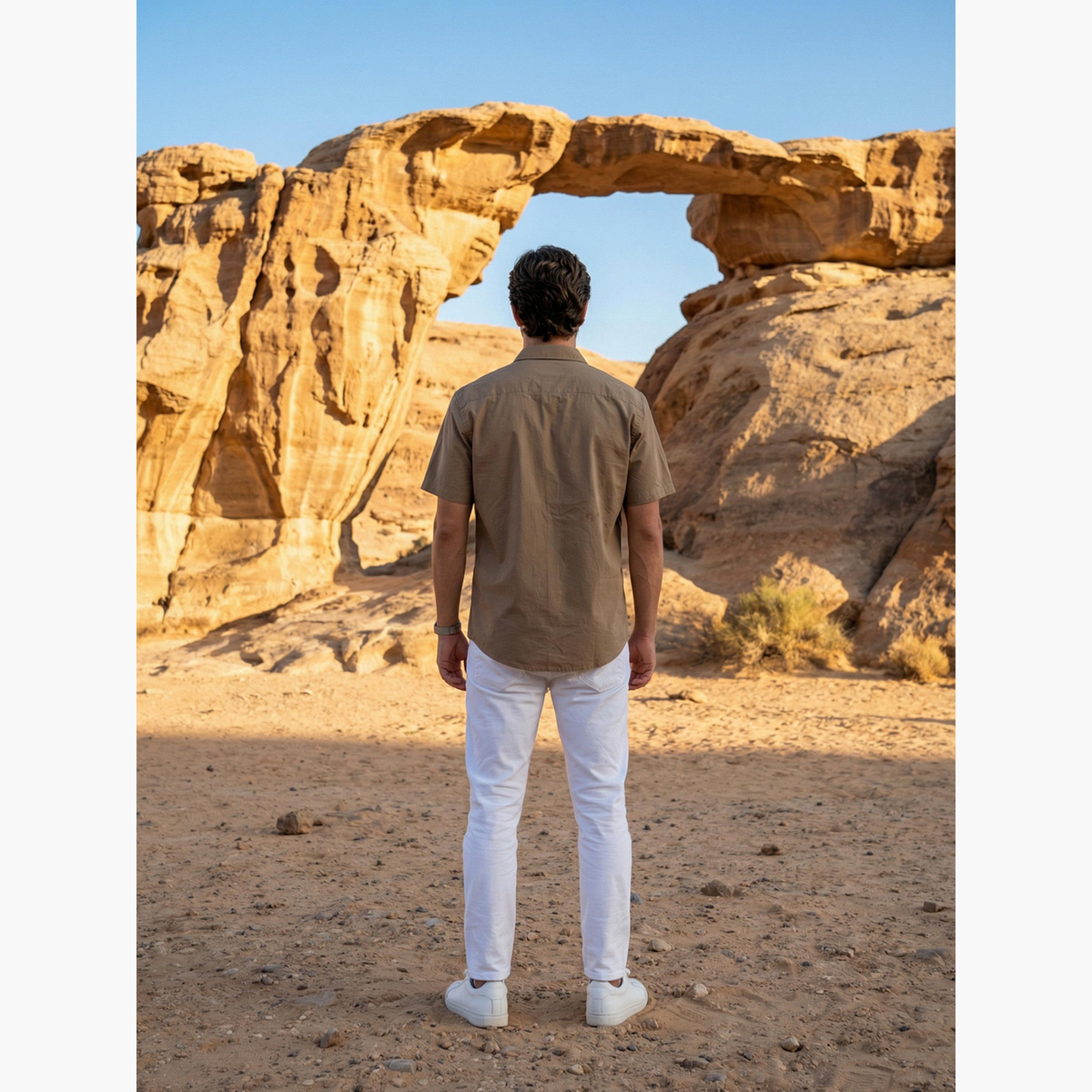 قميص كاجوال بتفاصيل مطرزة للرجال-men-clothing-shirts-image-6