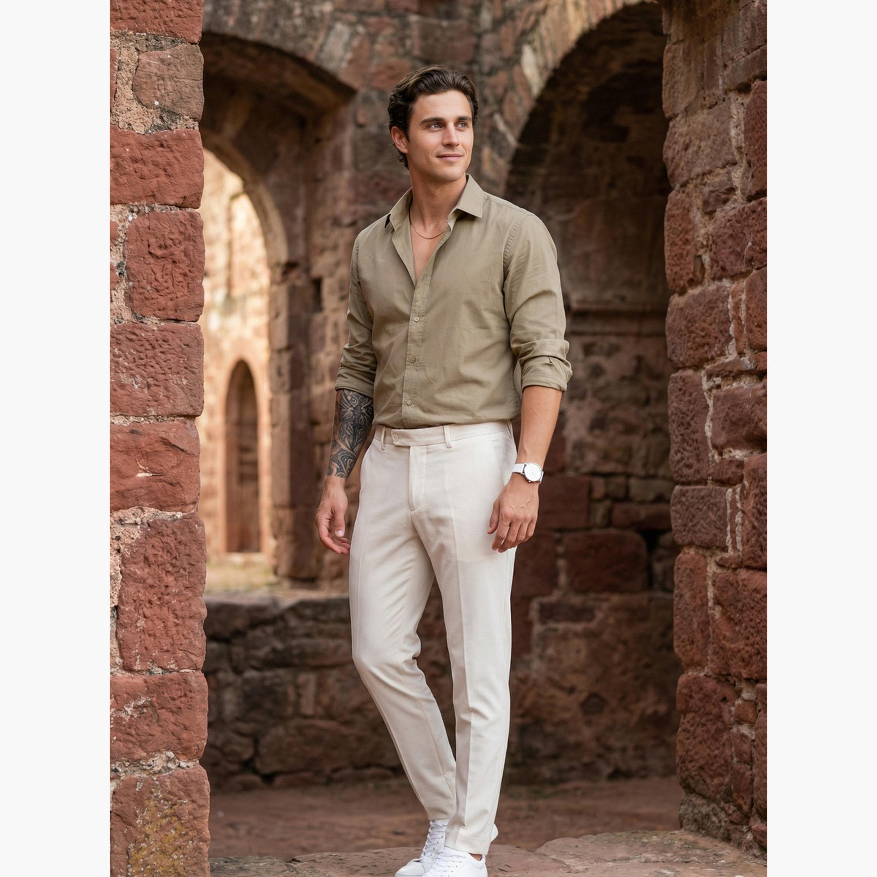 TRULOOM & X Styli Men Brown Comfort Casual Shirt-men-clothing-shirts-image-2