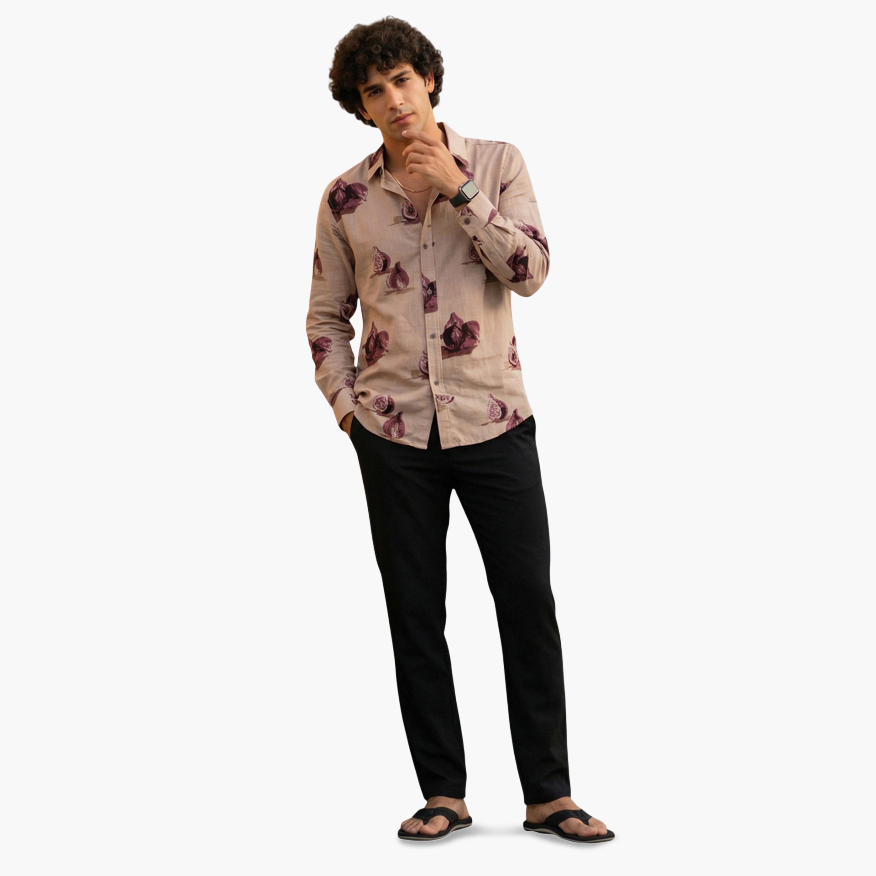 قميص كاجوال مطبوع بقصة مريحة للرجال-men-clothing-shirts-image-2