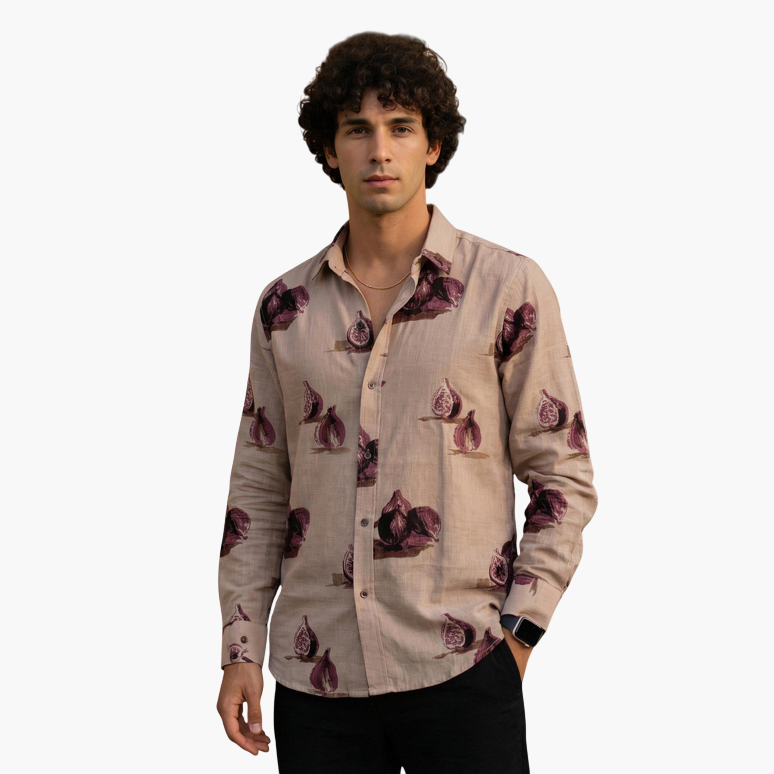 قميص كاجوال مطبوع بقصة مريحة للرجال-men-clothing-shirts-image-4