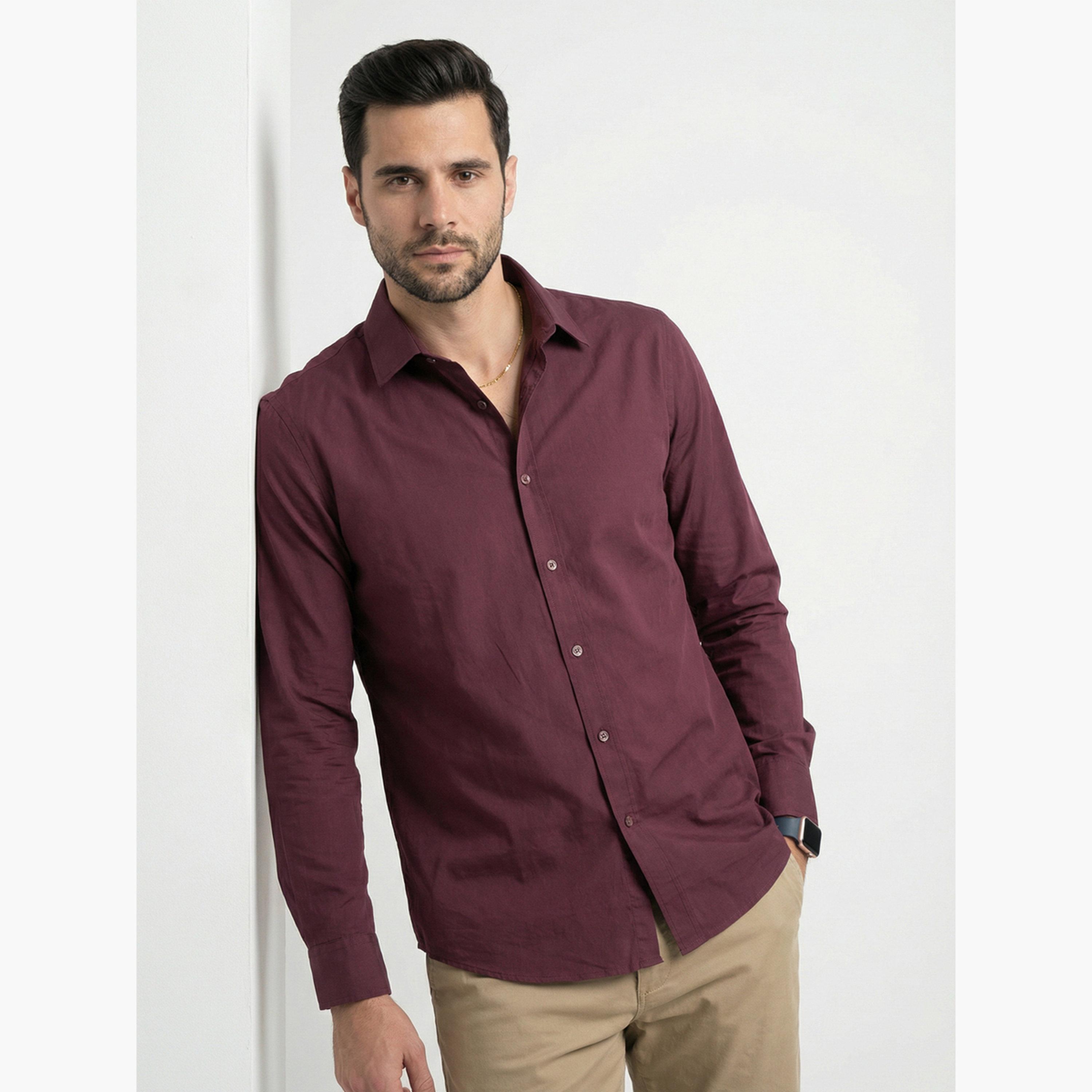 TRULOOM & X Styli Men Relaxed Casual Shirt-men-clothing-shirts-image-1