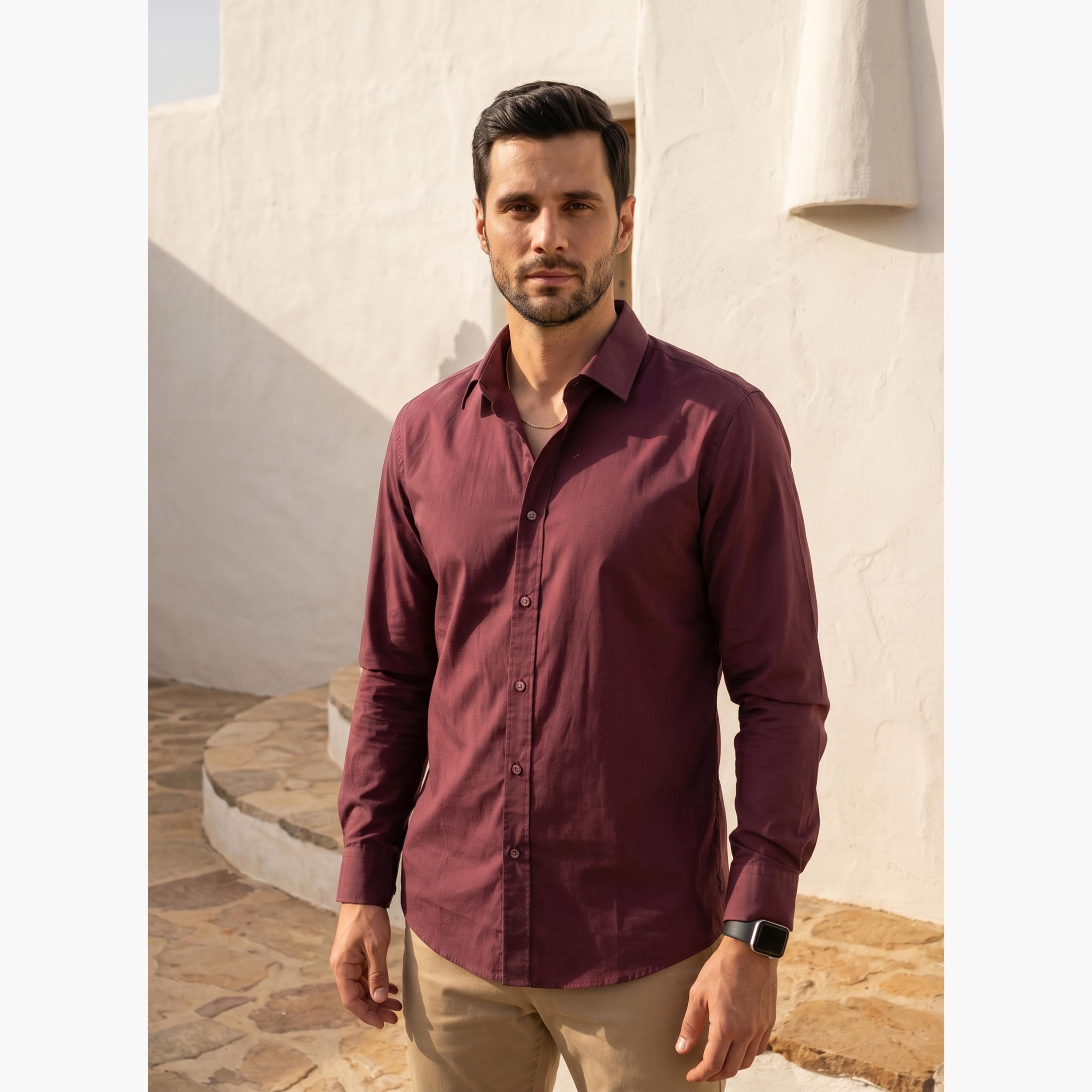 قميص كاجوال بقصة مريحة للرجال-men-clothing-shirts-image-6