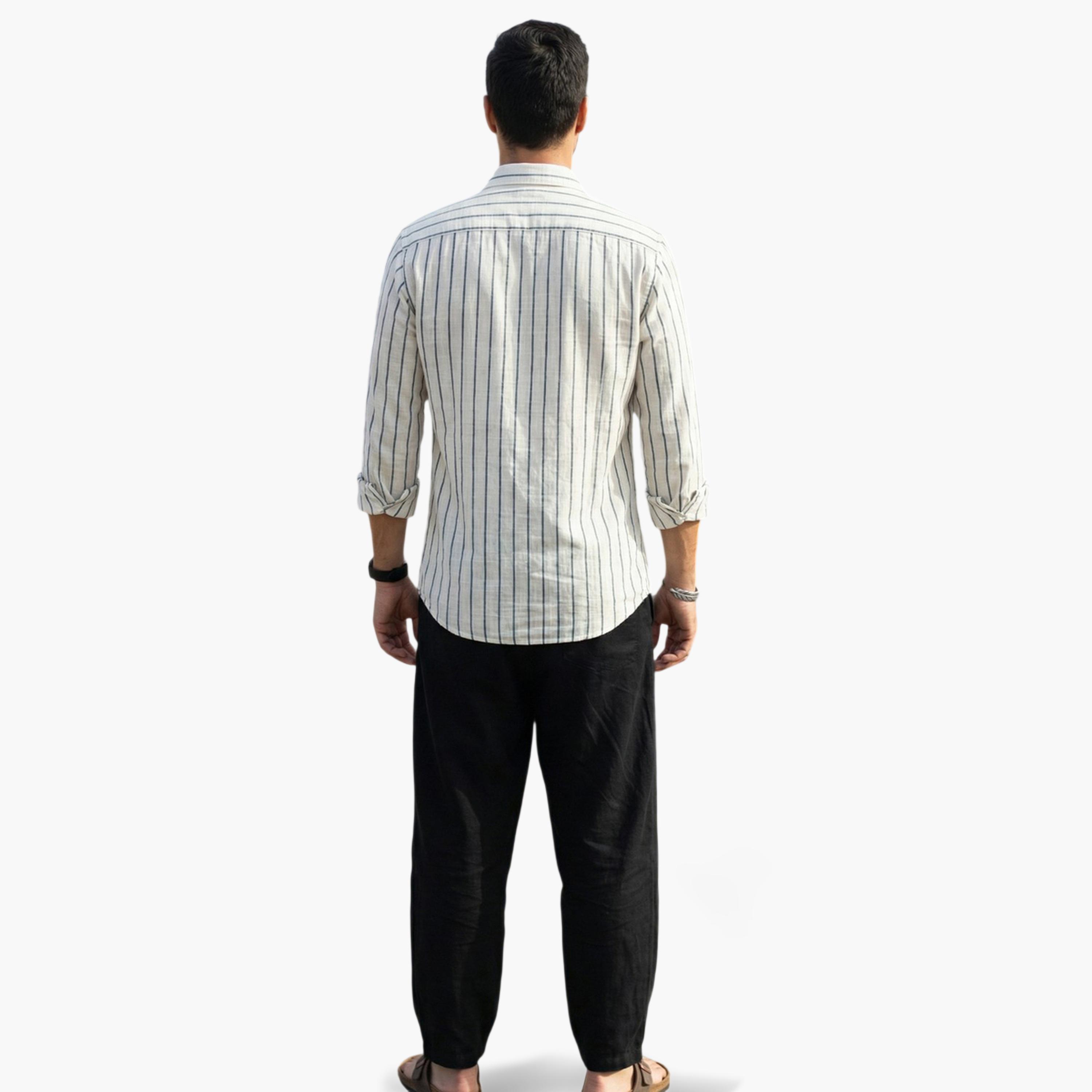 TRULOOM & X Styli Men Comfort Striped Casual Shirt-men-clothing-shirts-image-2