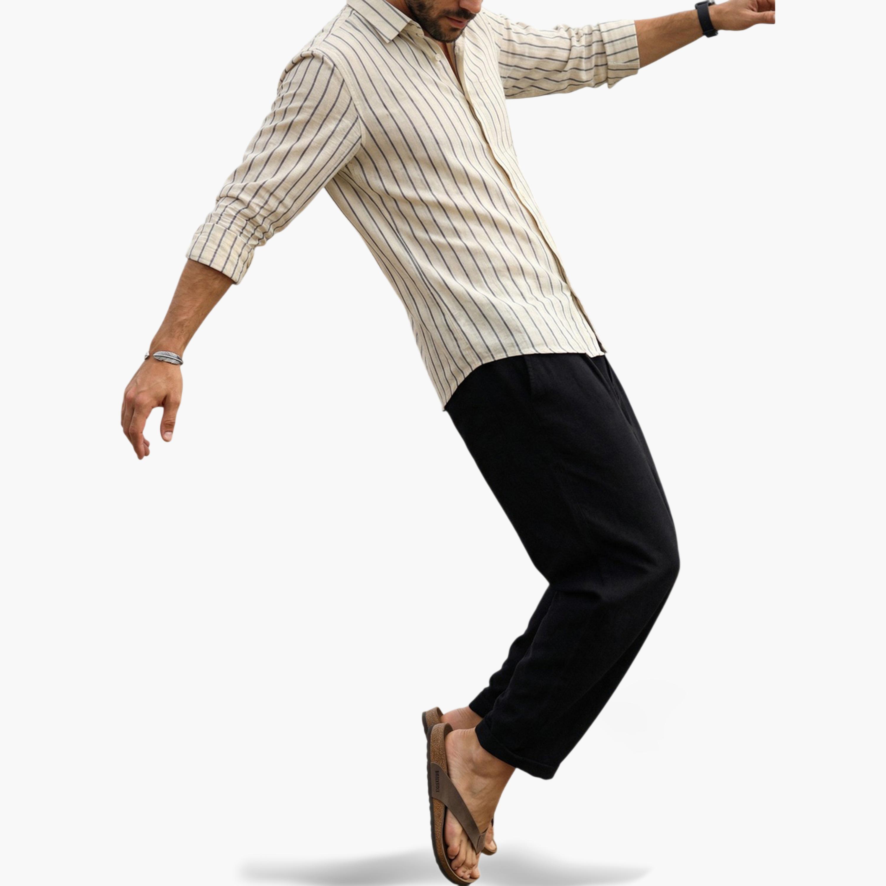 TRULOOM & X Styli Men Comfort Striped Casual Shirt-men-clothing-shirts-image-7