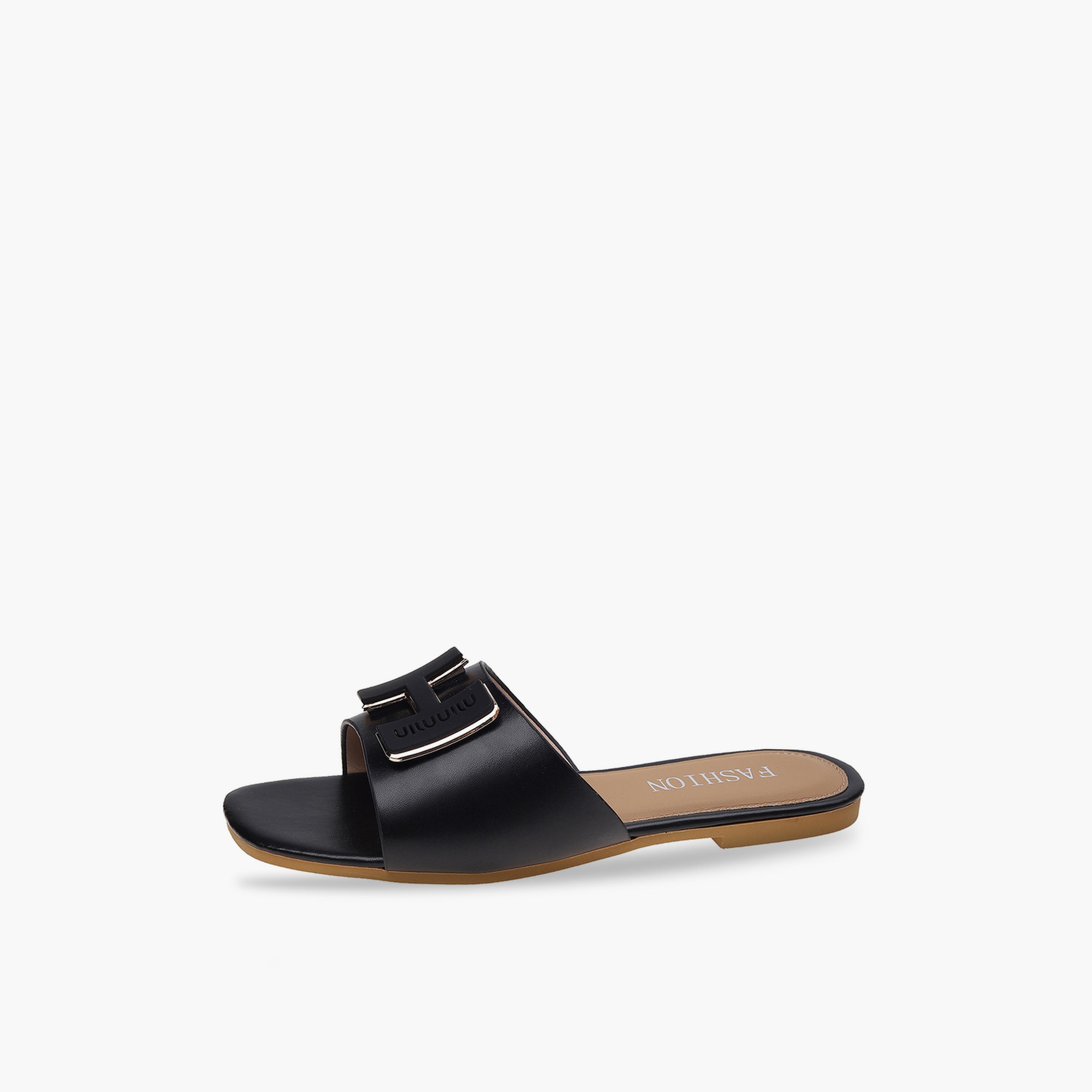 صندل فلات بتصميم إبزيم-women-shoes-sandals-flats-image-1