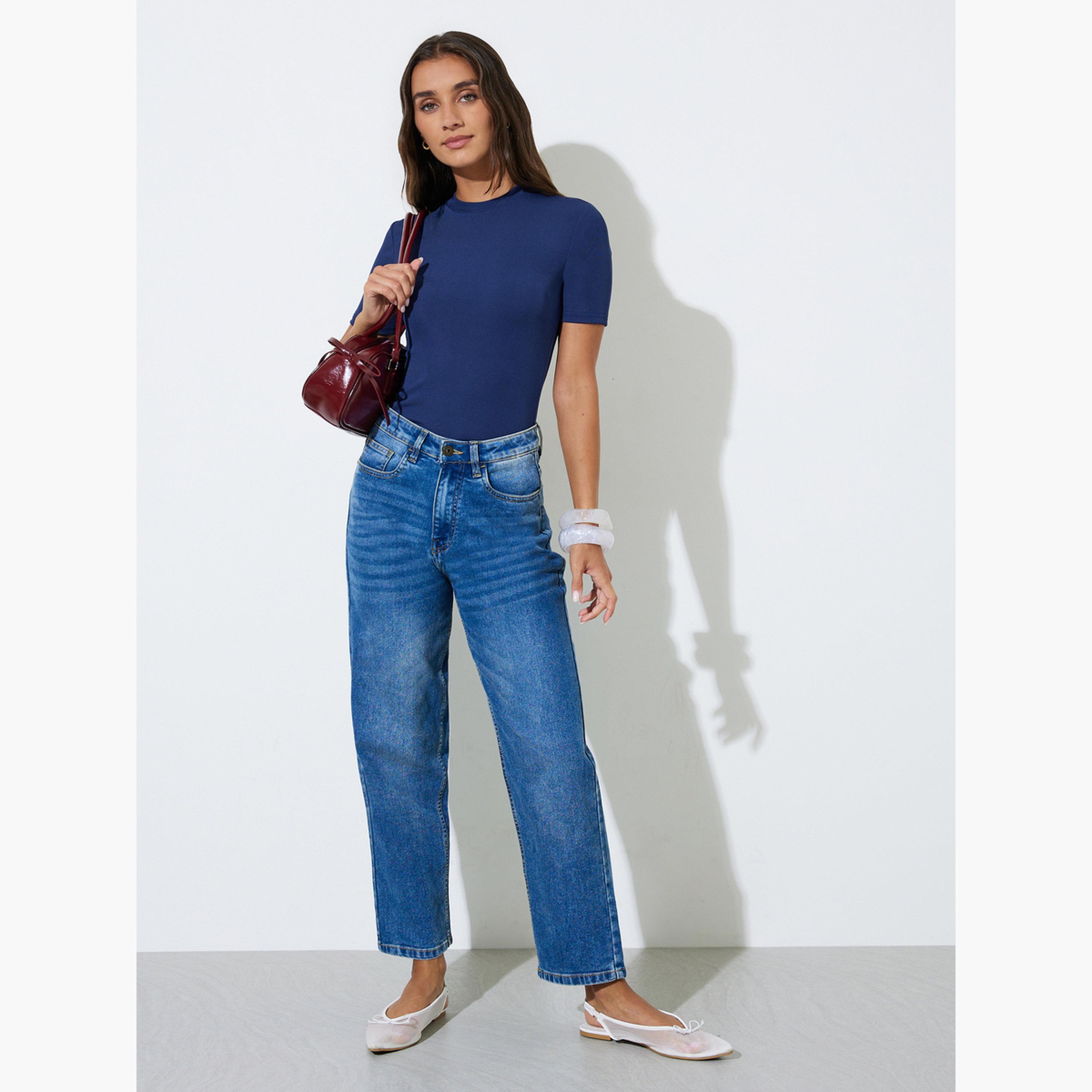 طقم من 2 بلوزة محبوكة بأكمام قصيرة-women-clothing-tshirts-image-3