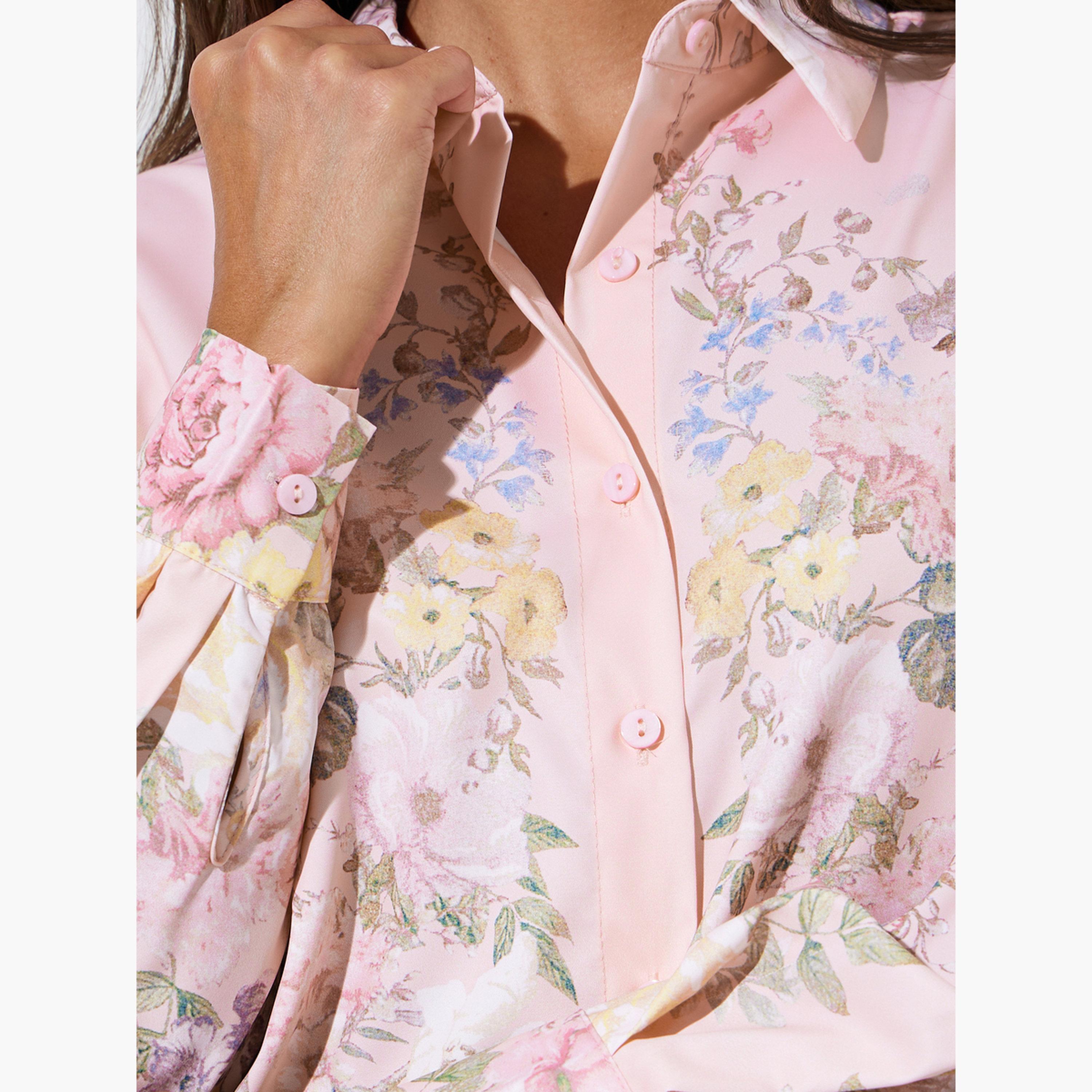 بلوزة بأكمام طويلة وطبعة زهور-women-clothing-shirtsandblouses-shirts-image-5