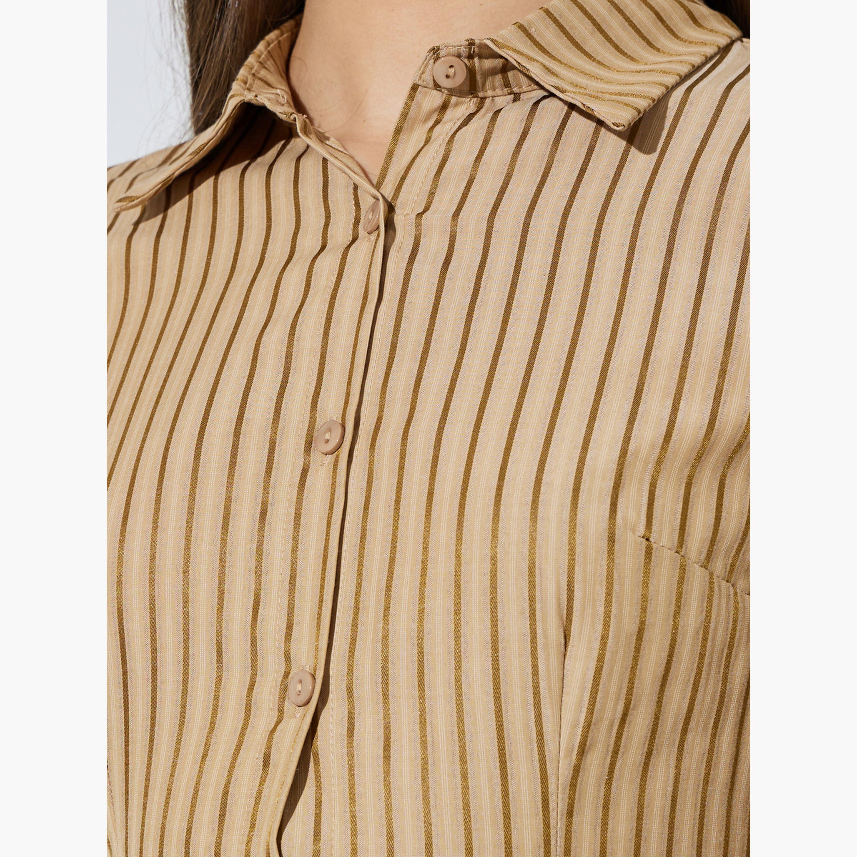 بلوزة ضيقة ومخططة برباط على الخصر-women-clothing-shirtsandblouses-shirts-image-5