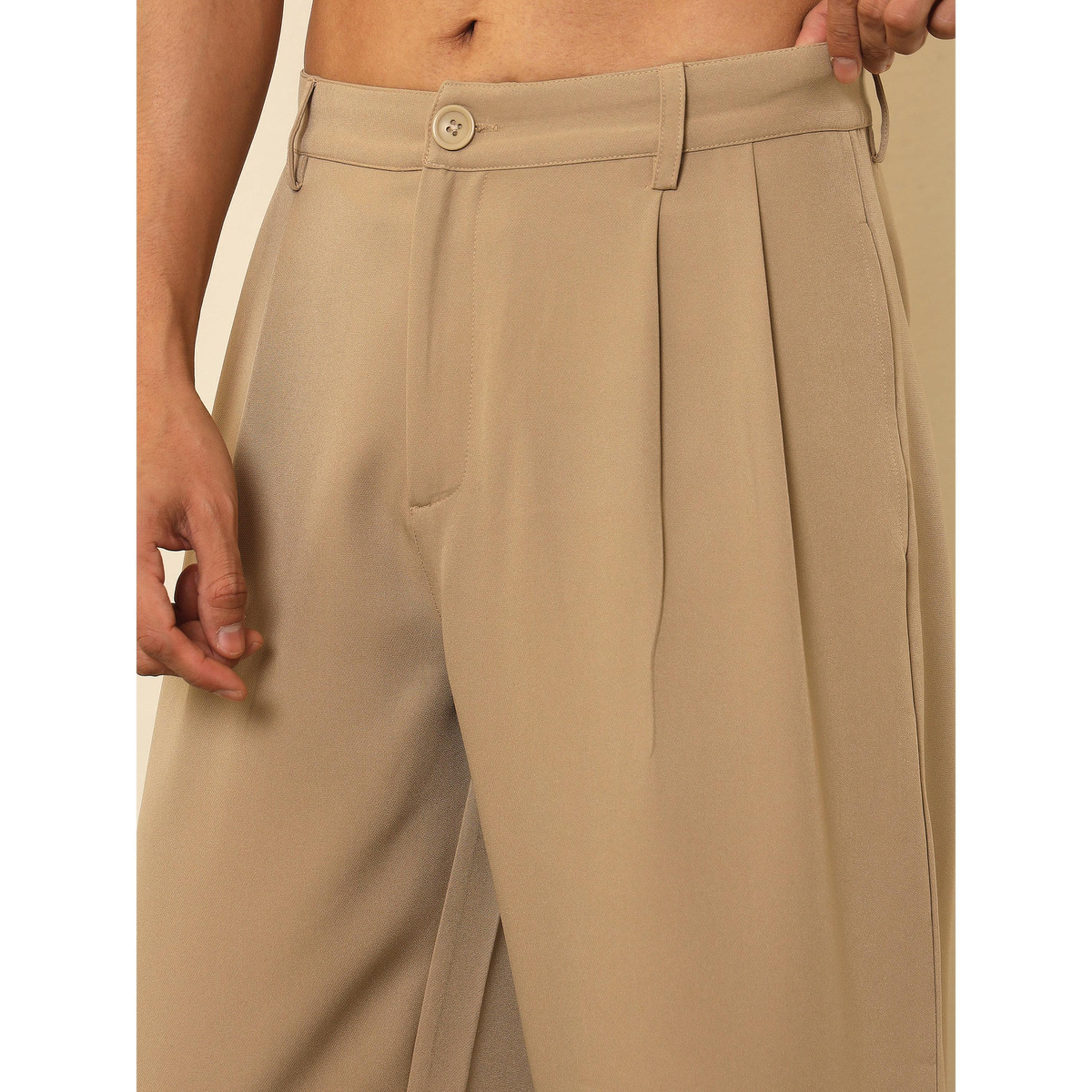 Sassafras X Styli Men Double-Pleated Basic Korean Pants-men-clothing-trousersandchinos-trousers-image-4