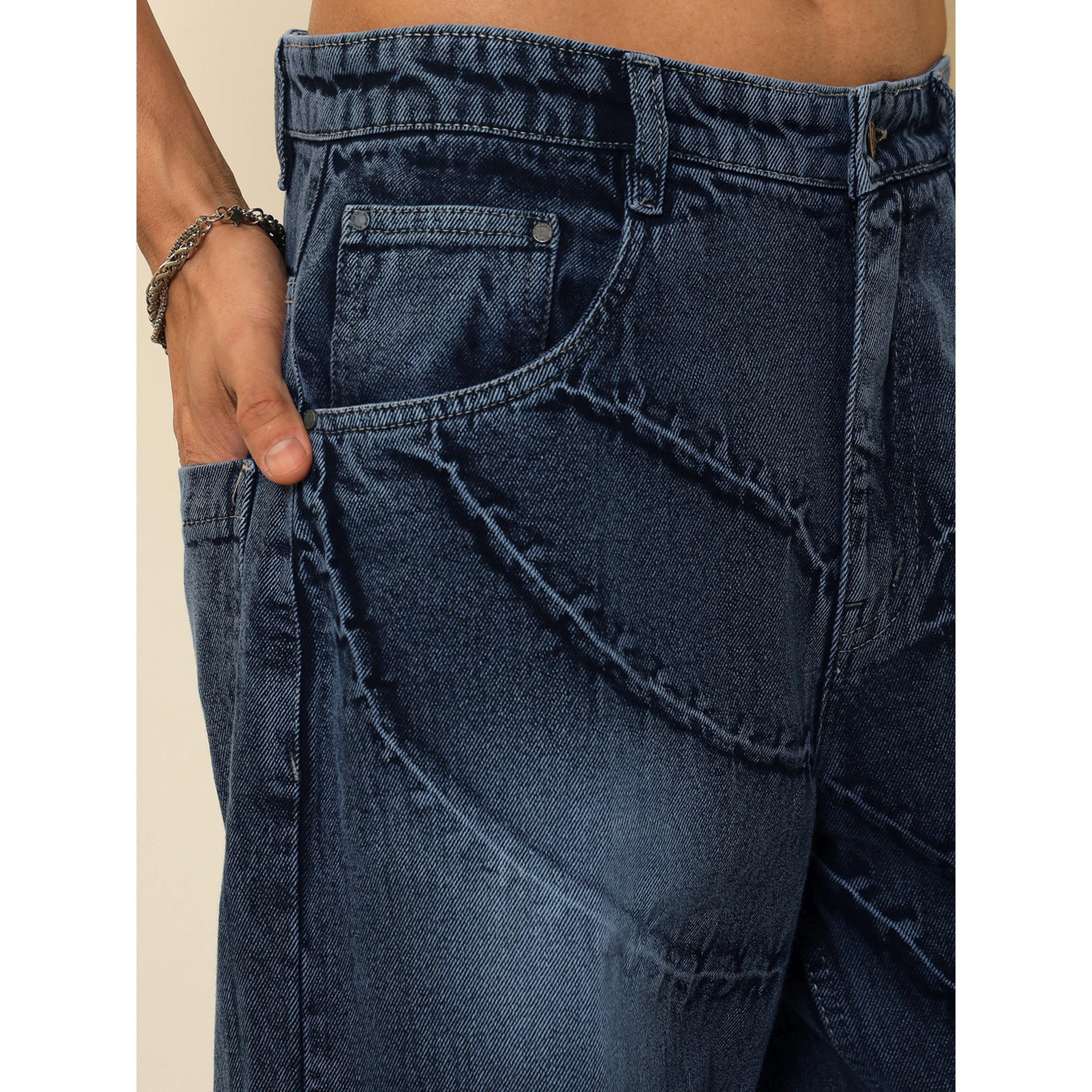 جينز بقصة مريحة بمظهر غسيل مجعد للرجال-men-clothing-jeans-image-4