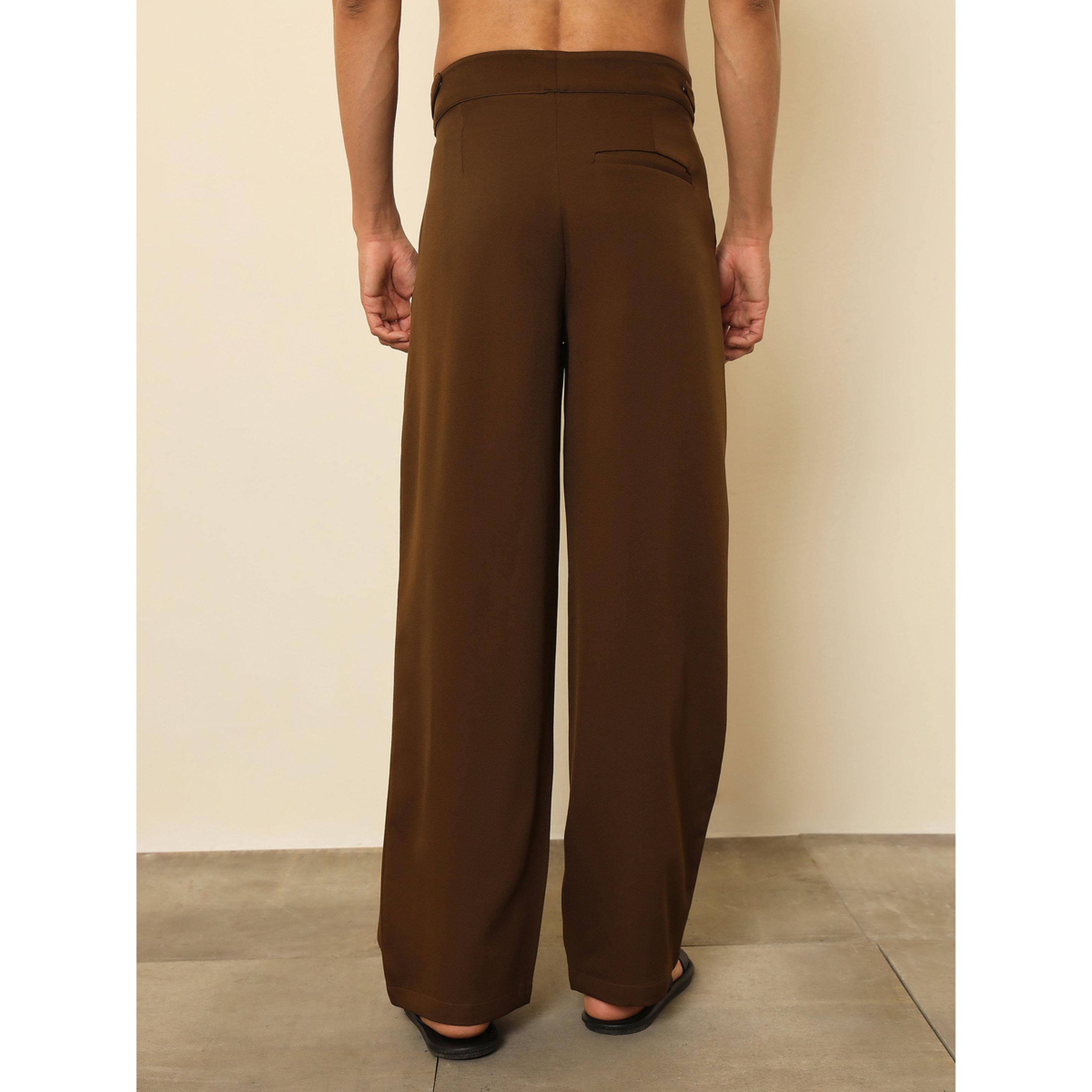بنطال كوري بحزام خصر مزدوج قابل للتعديل للرجال-men-clothing-trousersandchinos-trousers-image-5