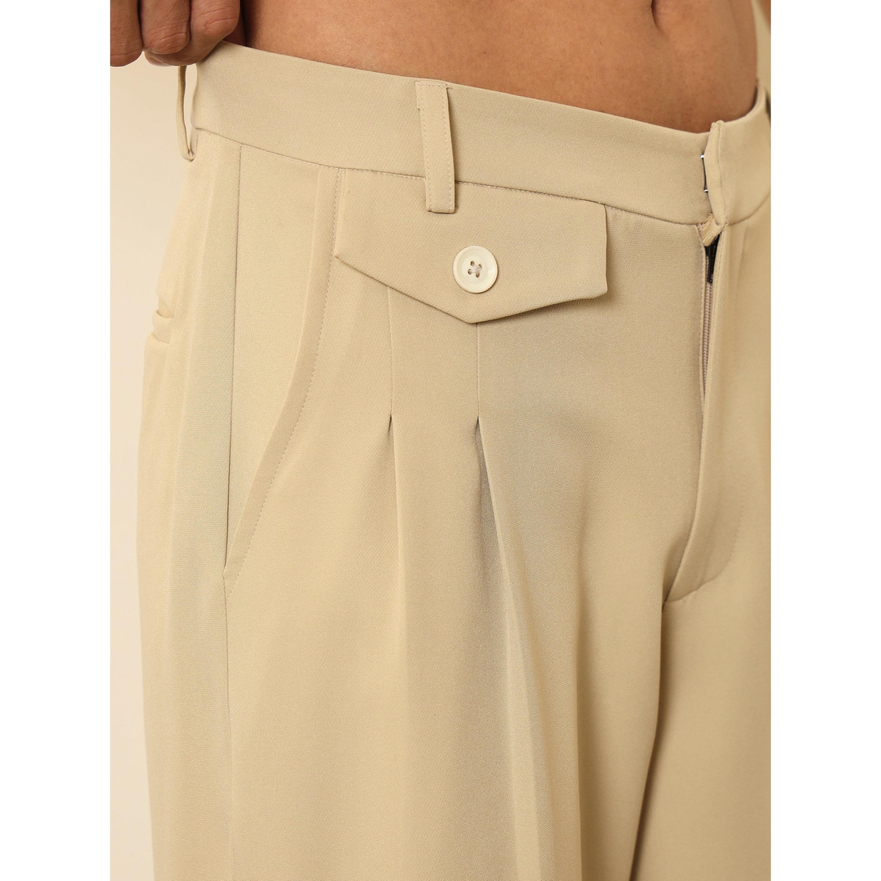 بنطال كوري بثنيات وجيب بغطاء وهمي للرجال-men-clothing-trousersandchinos-trousers-image-4