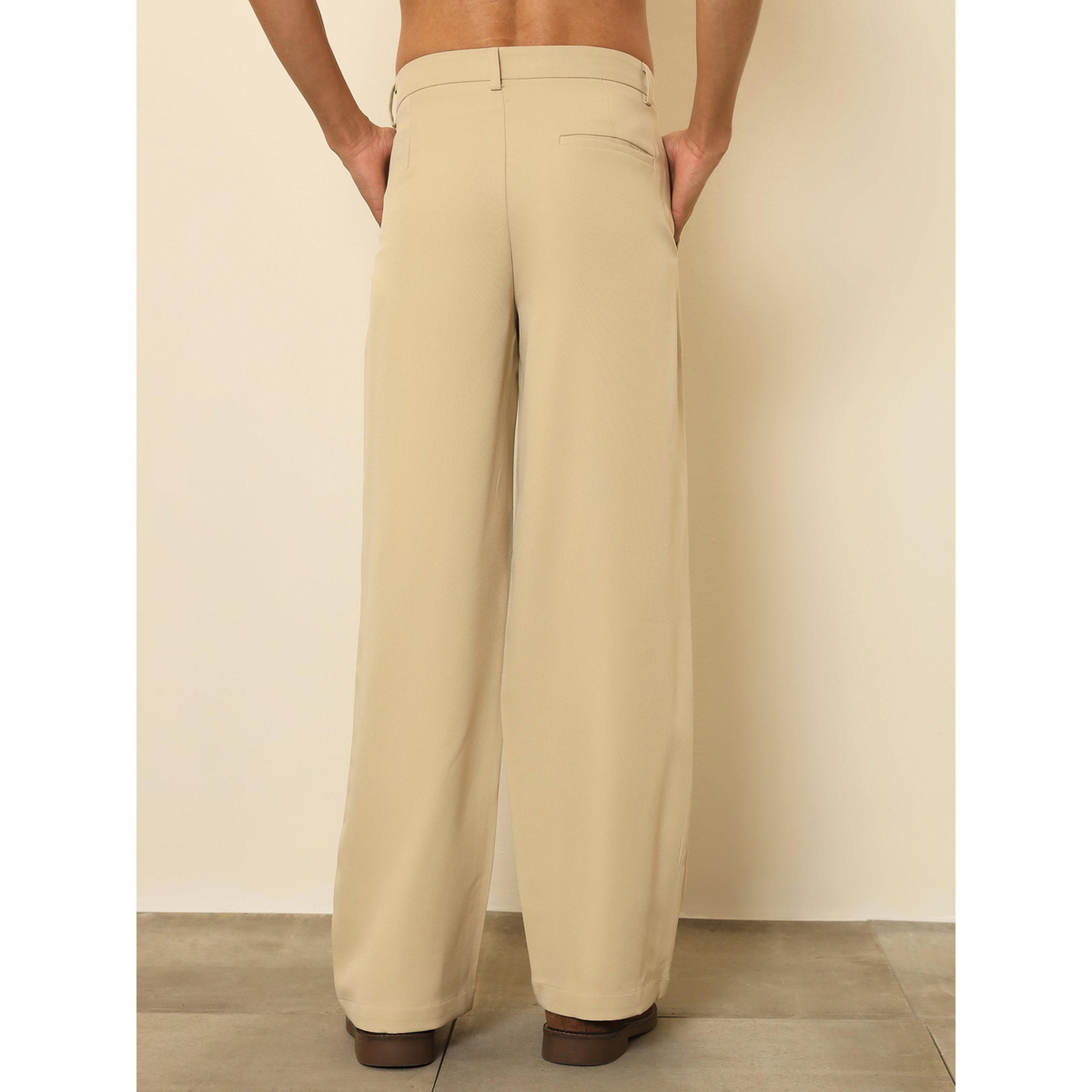 بنطال كوري بثنيات وجيب بغطاء وهمي للرجال-men-clothing-trousersandchinos-trousers-image-5
