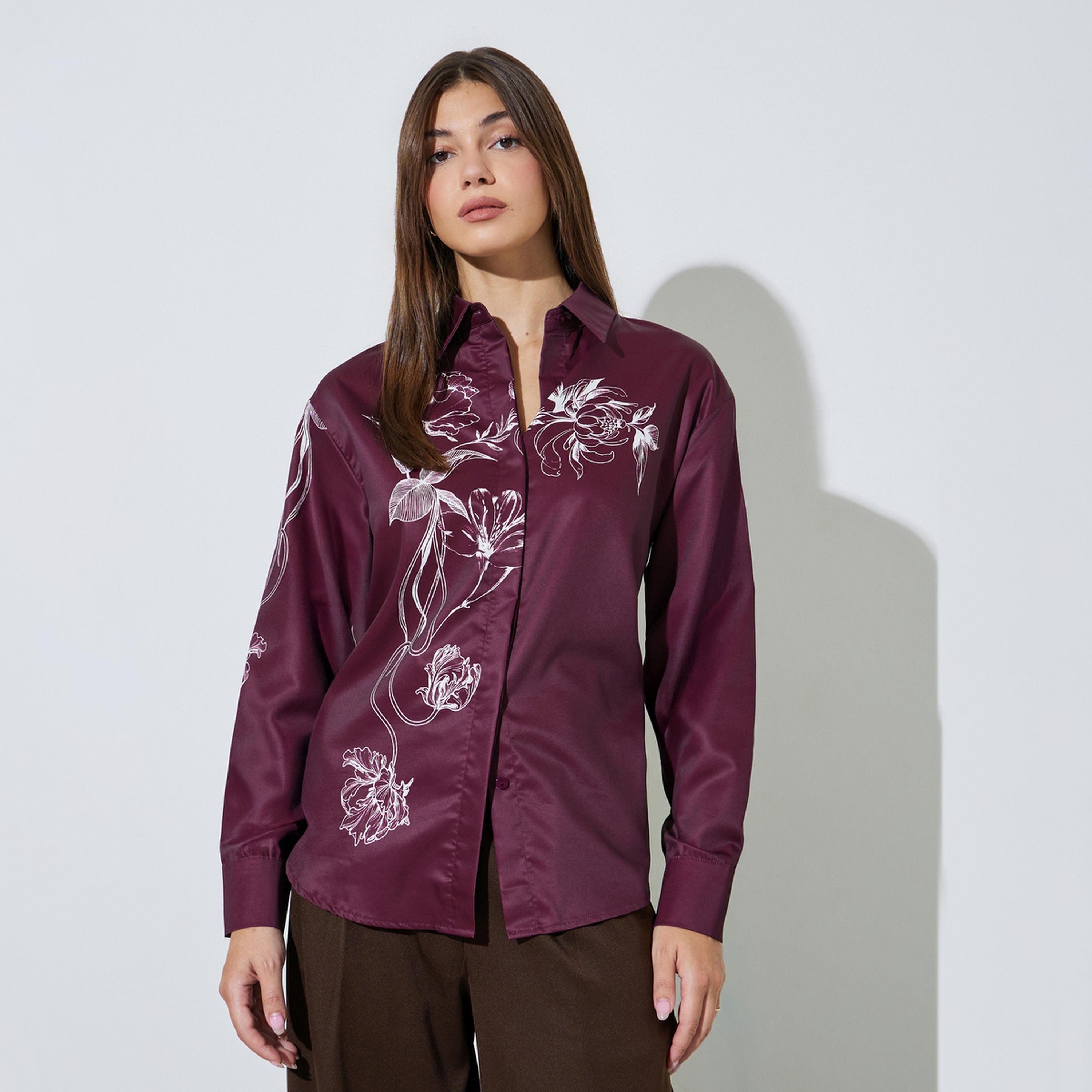 بلوزة بطبعة زهور وأكمام طويلة-women-clothing-shirtsandblouses-shirts-image-1
