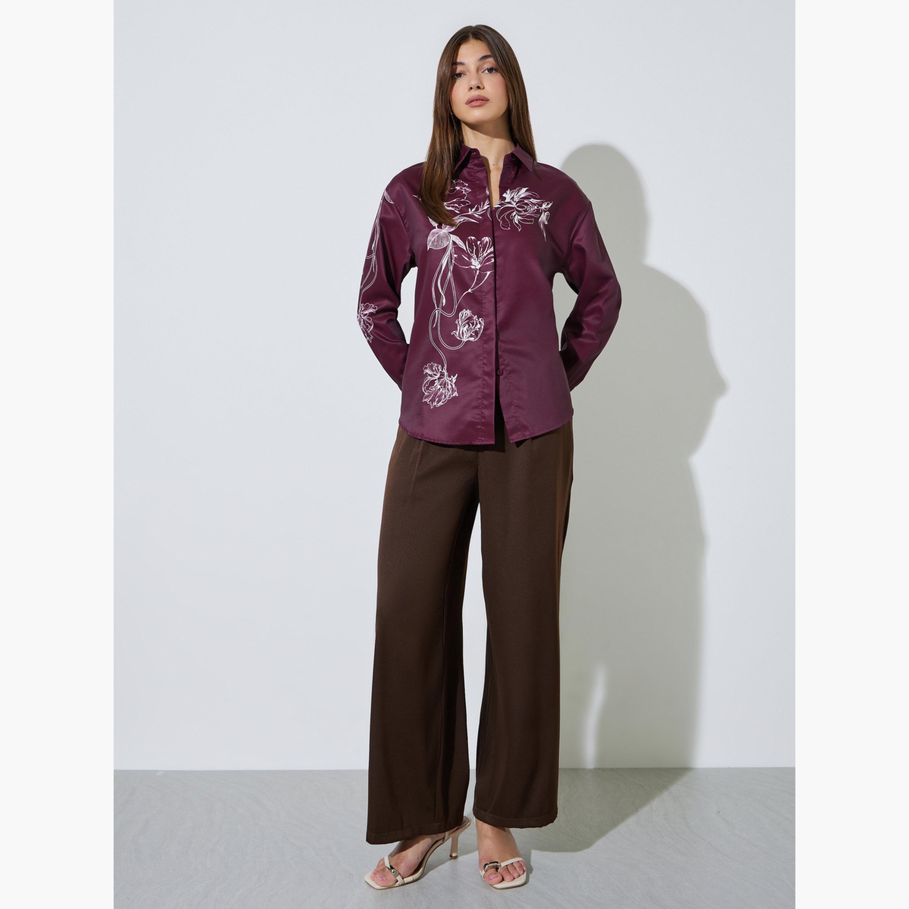 بلوزة بطبعة زهور وأكمام طويلة-women-clothing-shirtsandblouses-shirts-image-2