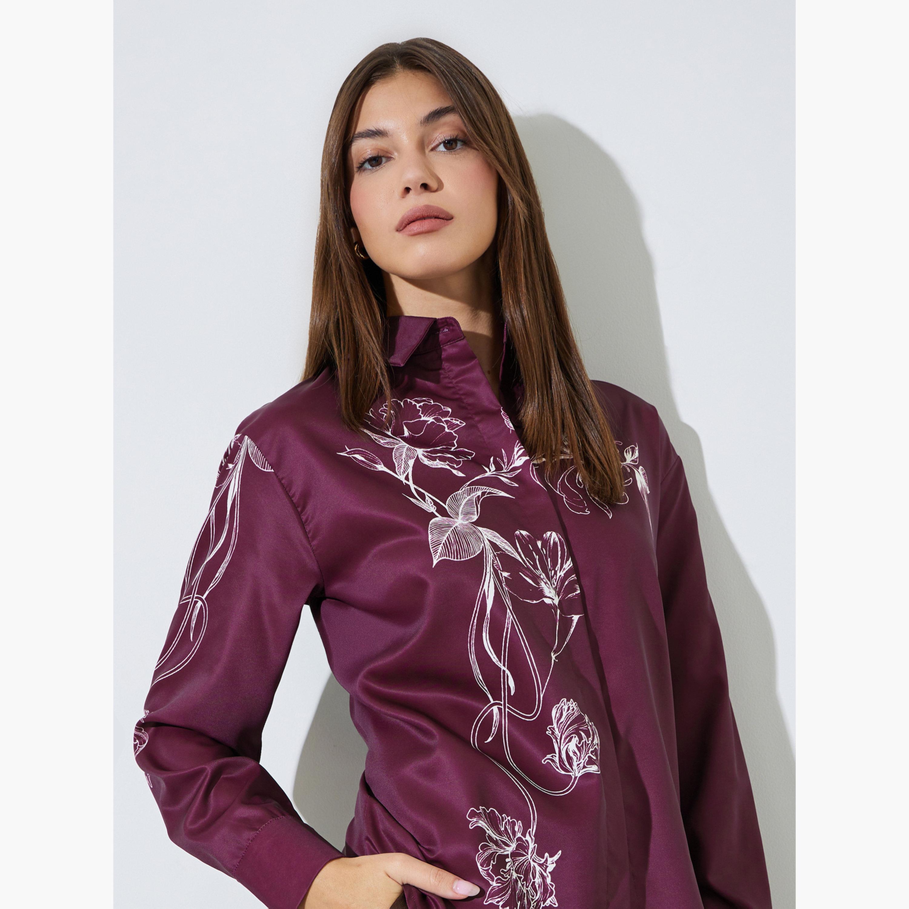بلوزة بطبعة زهور وأكمام طويلة-women-clothing-shirtsandblouses-shirts-image-3