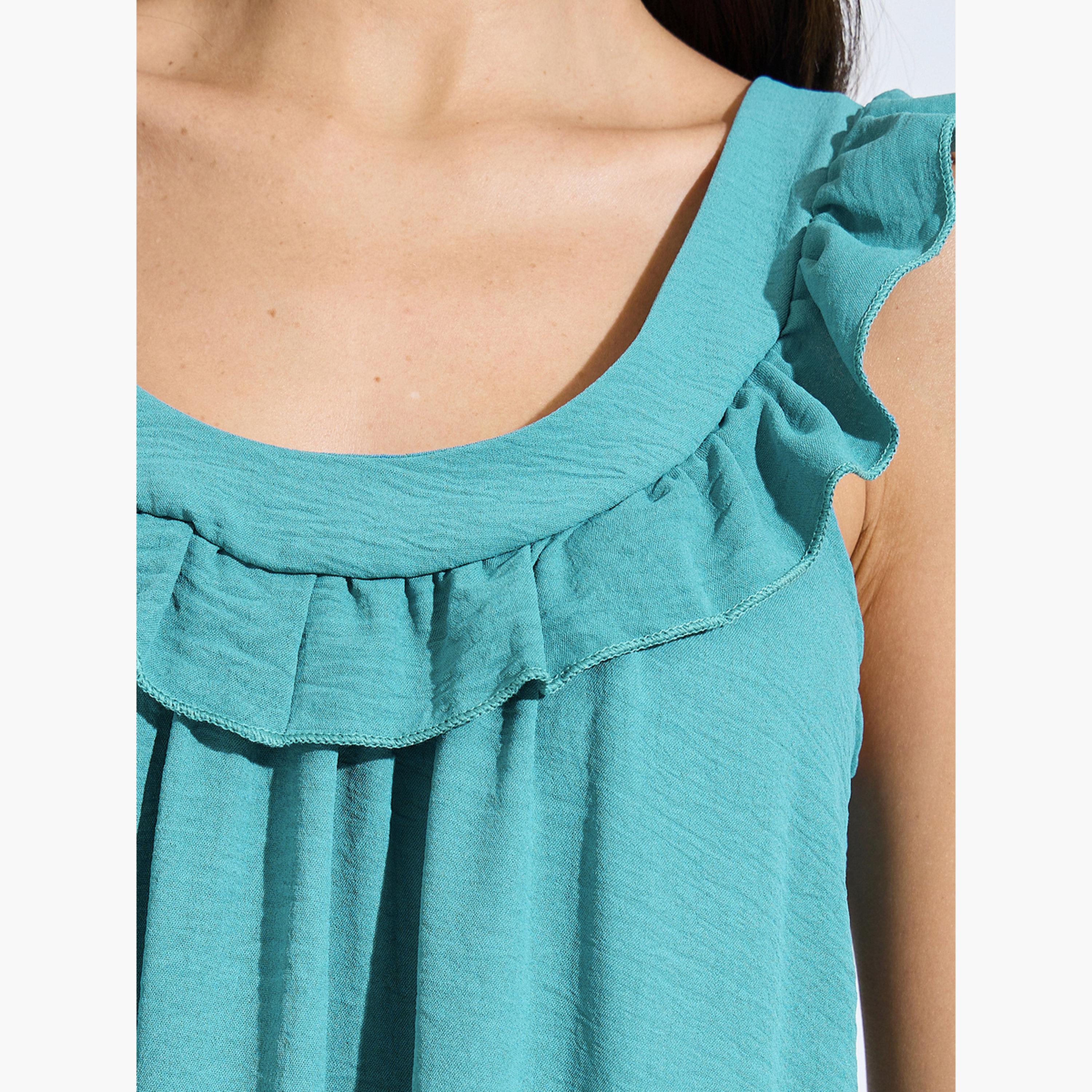 قميص نوم برباط خلفي وتفاصيل كشكشة-women-clothing-nightwear-nighties-image-5
