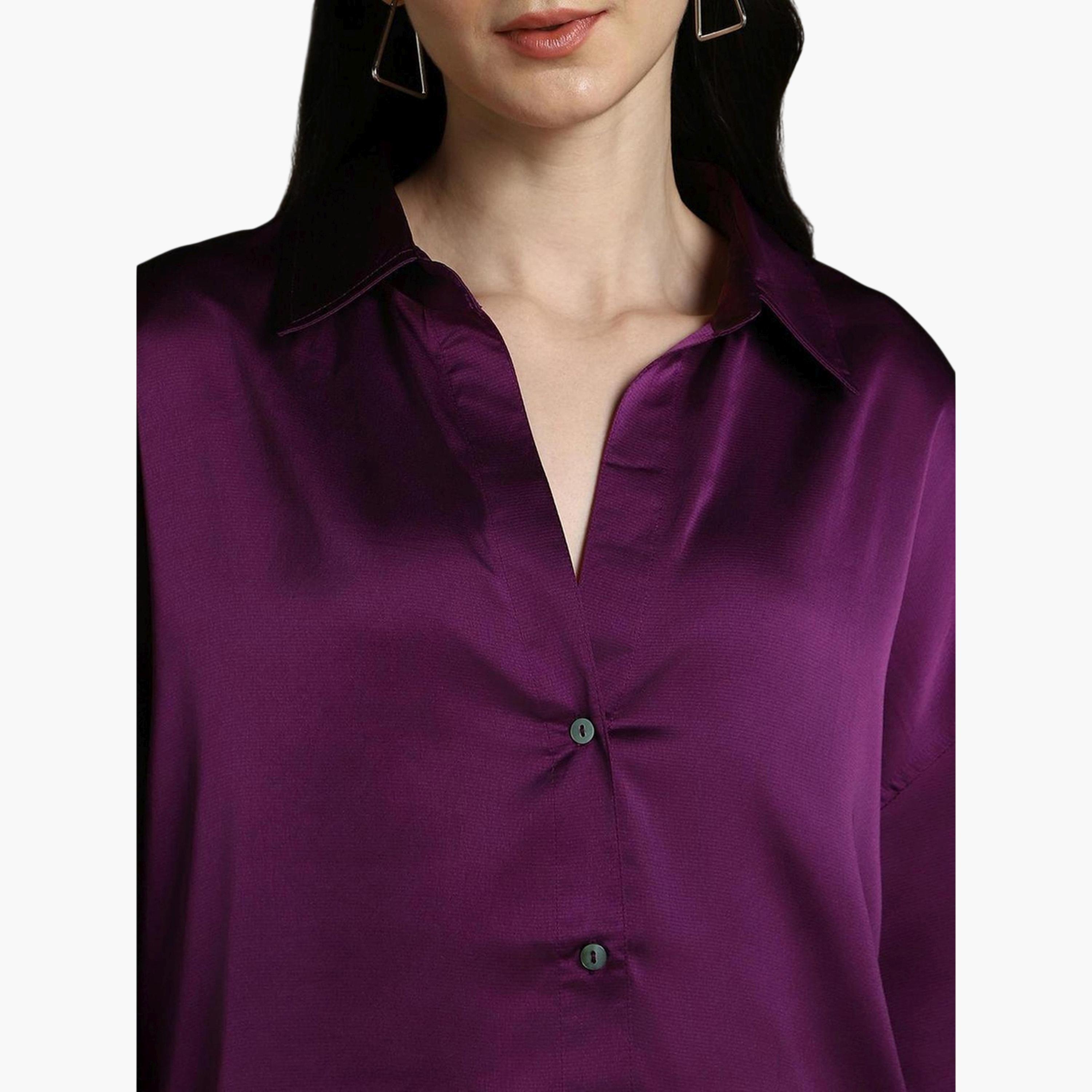 Dennis Lingo X Styli Purple Satin Relaxed Fit Shirt-women-clothing-shirtsandblouses-shirts-image-5