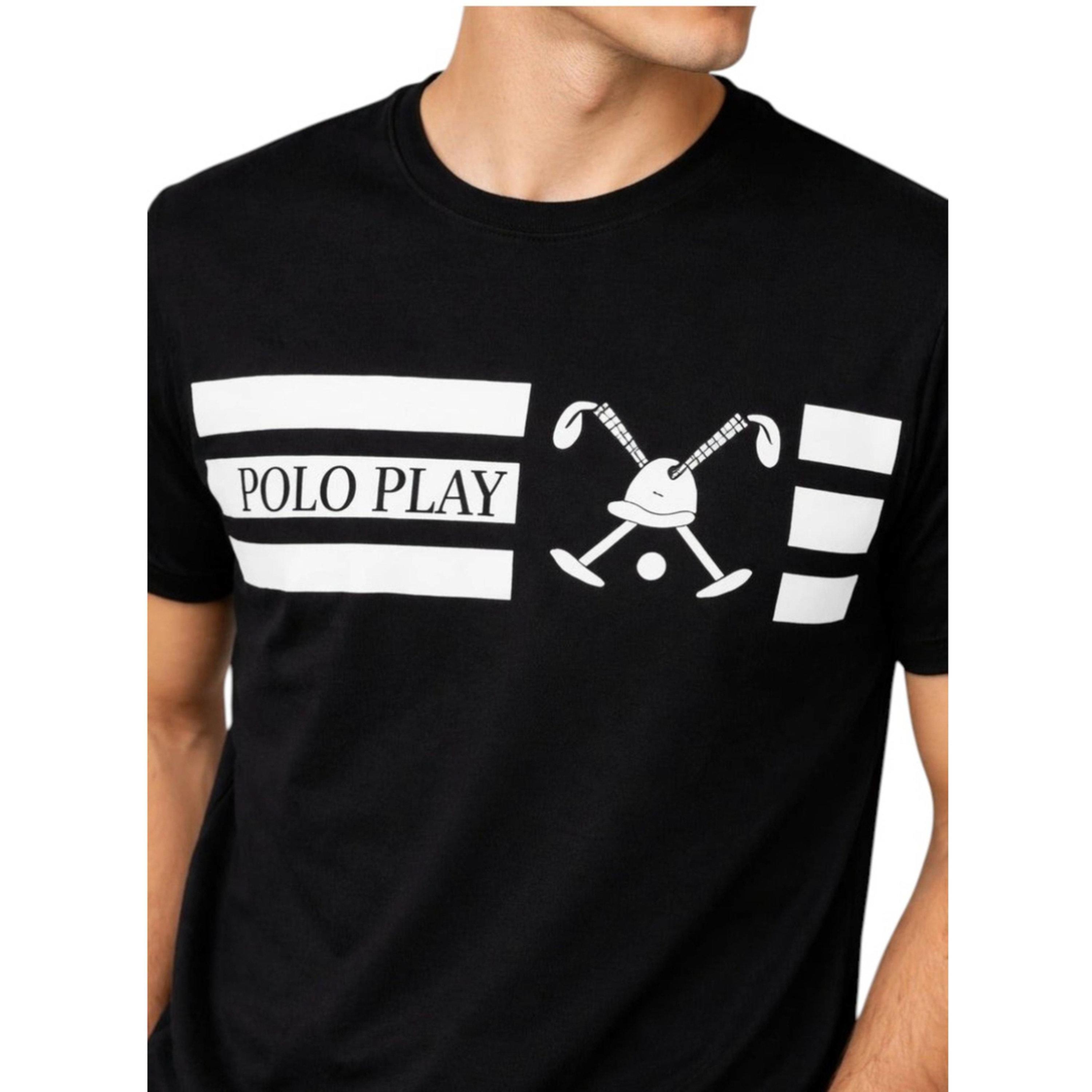 تيشيرت بياقة دائرية وشعار جرافيك للرجال-men-clothing-tshirtsandpolos-tshirts-image-4