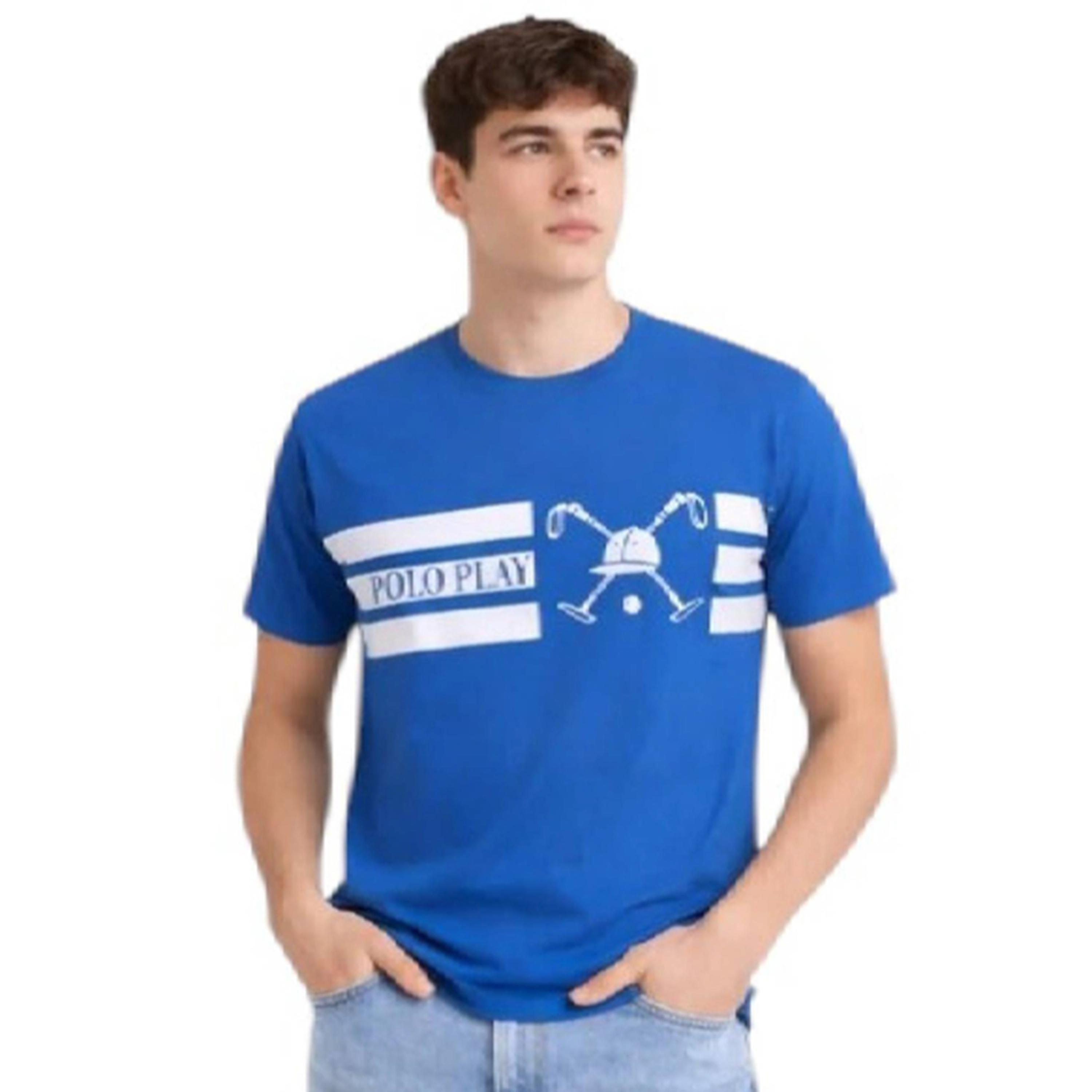 تيشيرت بياقة دائرية وشعار جرافيك للرجال-men-clothing-tshirtsandpolos-tshirts-image-1