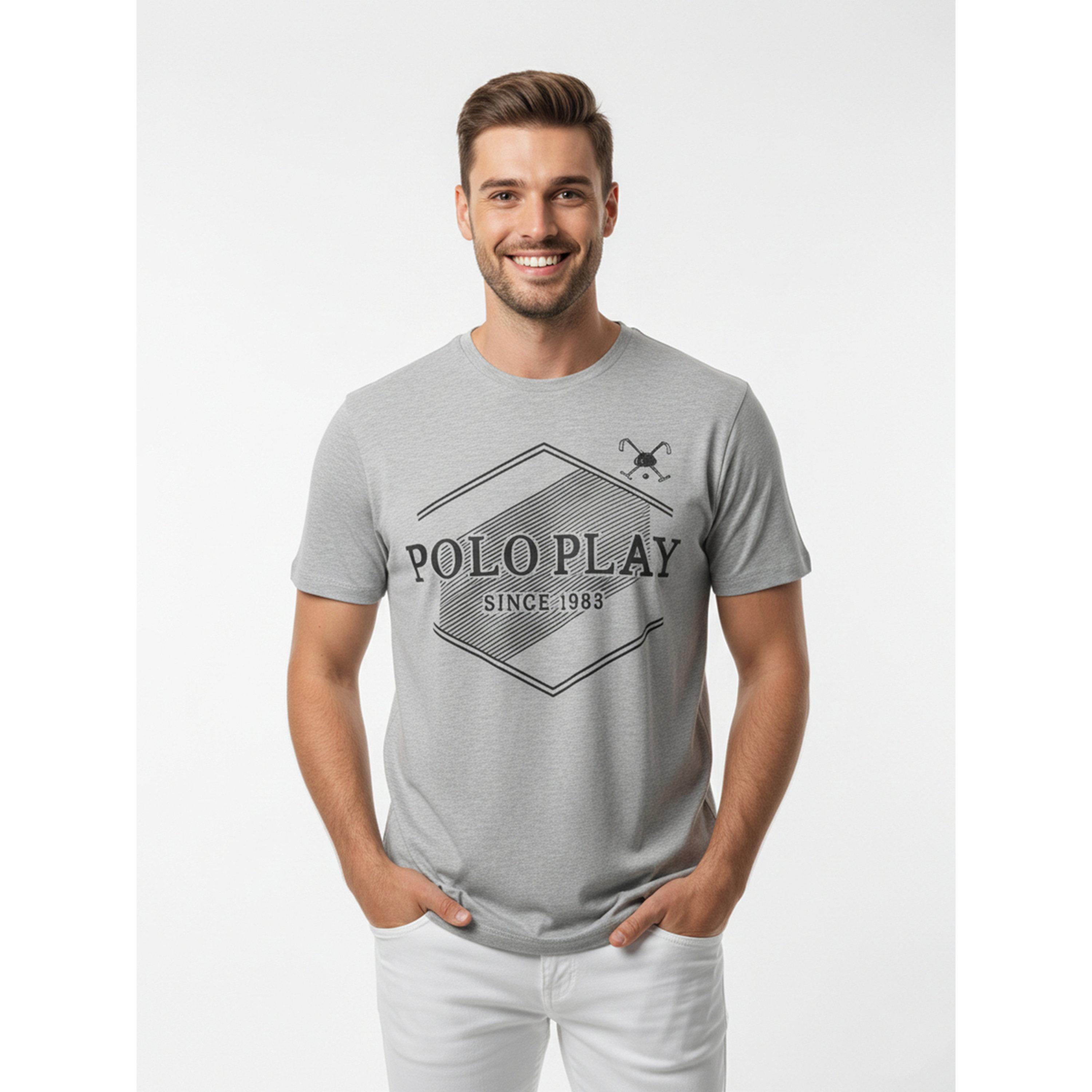 تيشيرت بياقة دائرية وشعار جرافيك للرجال-men-clothing-tshirtsandpolos-tshirts-image-1
