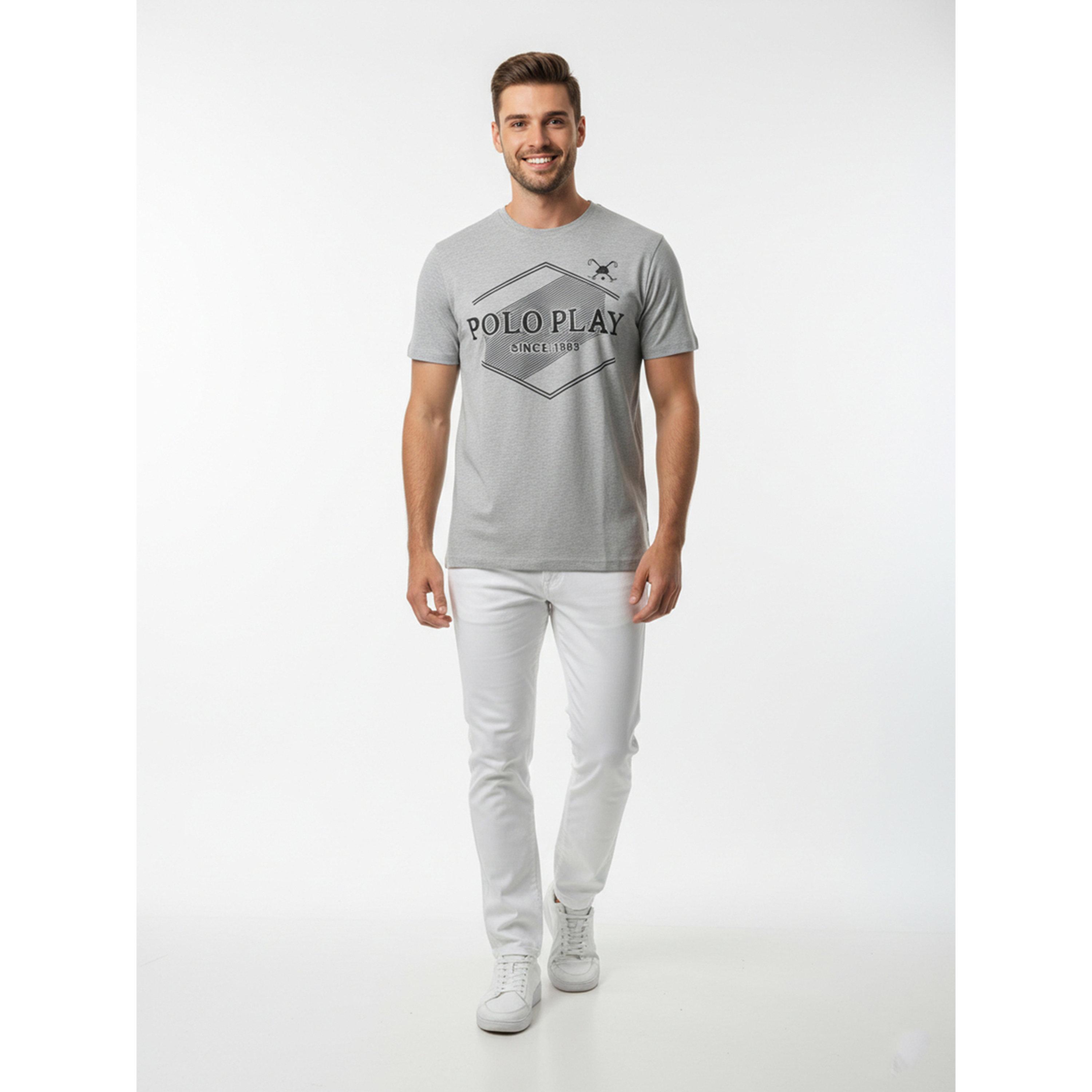 تيشيرت بياقة دائرية وشعار جرافيك للرجال-men-clothing-tshirtsandpolos-tshirts-image-2