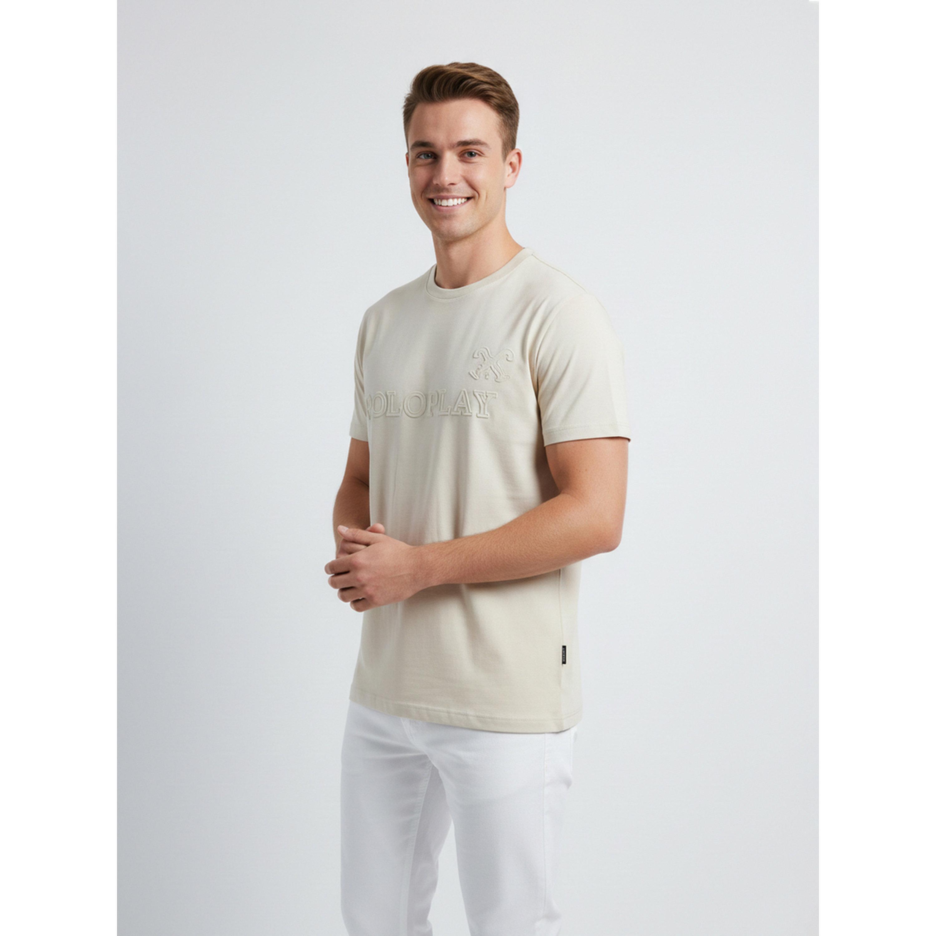 تيشيرت بياقة دائرية وشعار جرافيك للرجال-men-clothing-tshirtsandpolos-tshirts-image-1